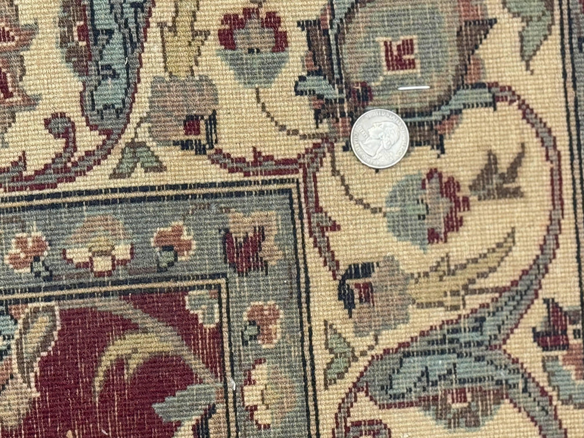 Pak Persian Rug 4x6, Floral Allover, Vintage Wool Carpet, Plum and Ivory by Jewel Rugs