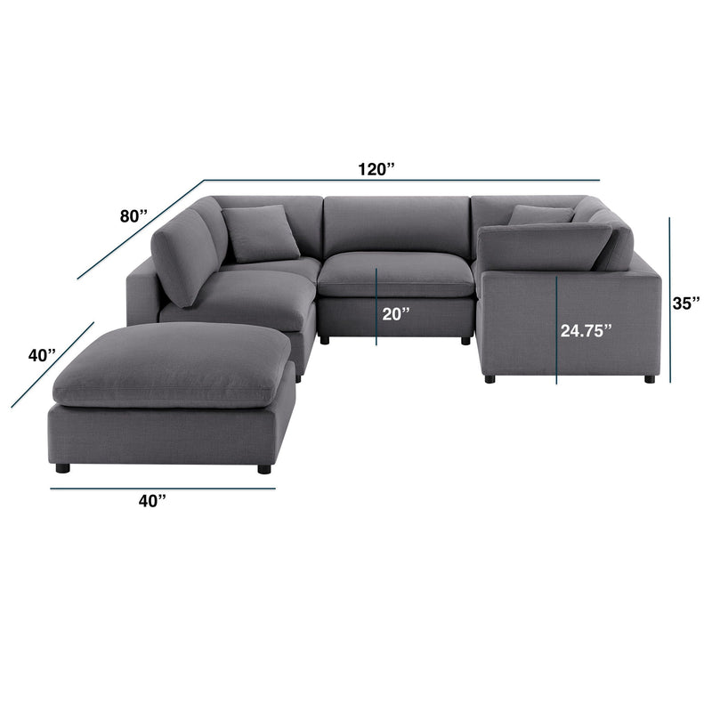 Cassandra - Sofa With Ottoman by HouseOfZazla