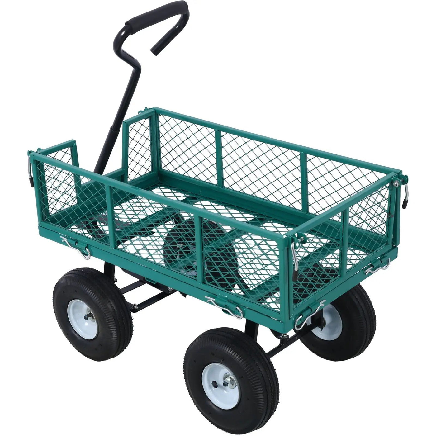 Heavy Duty Steel Garden Cart With Mesh Sides by HouseOfZazla