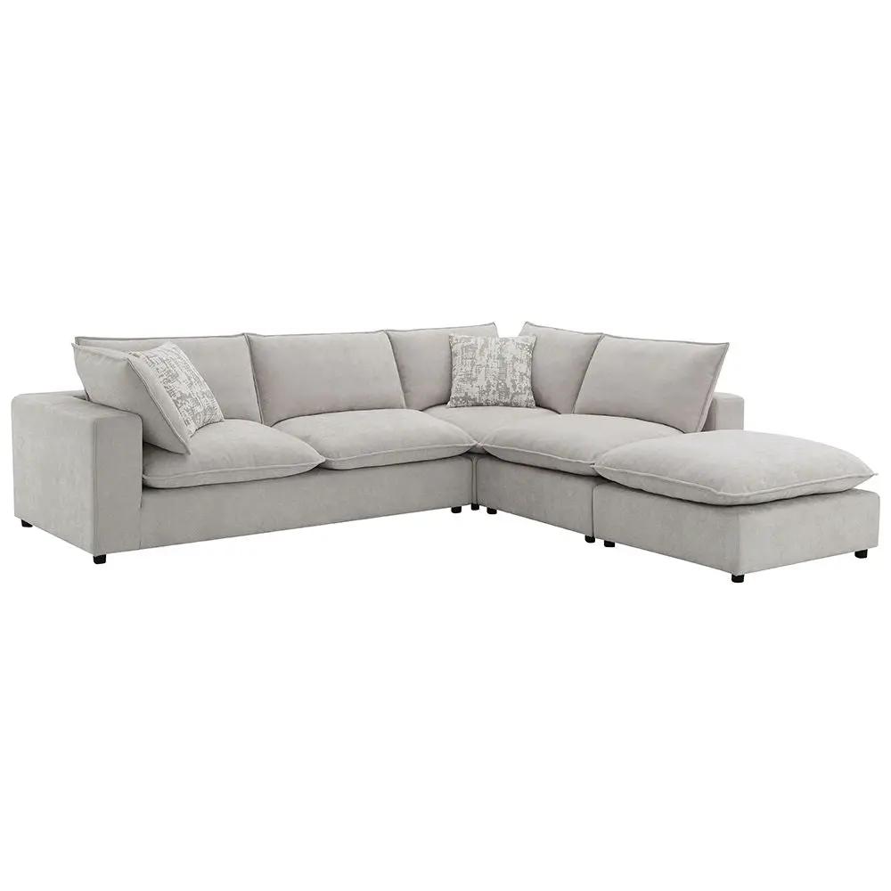 Marisa - Modular Armless Chair - Beige Boucle by Unique Piece Furniture