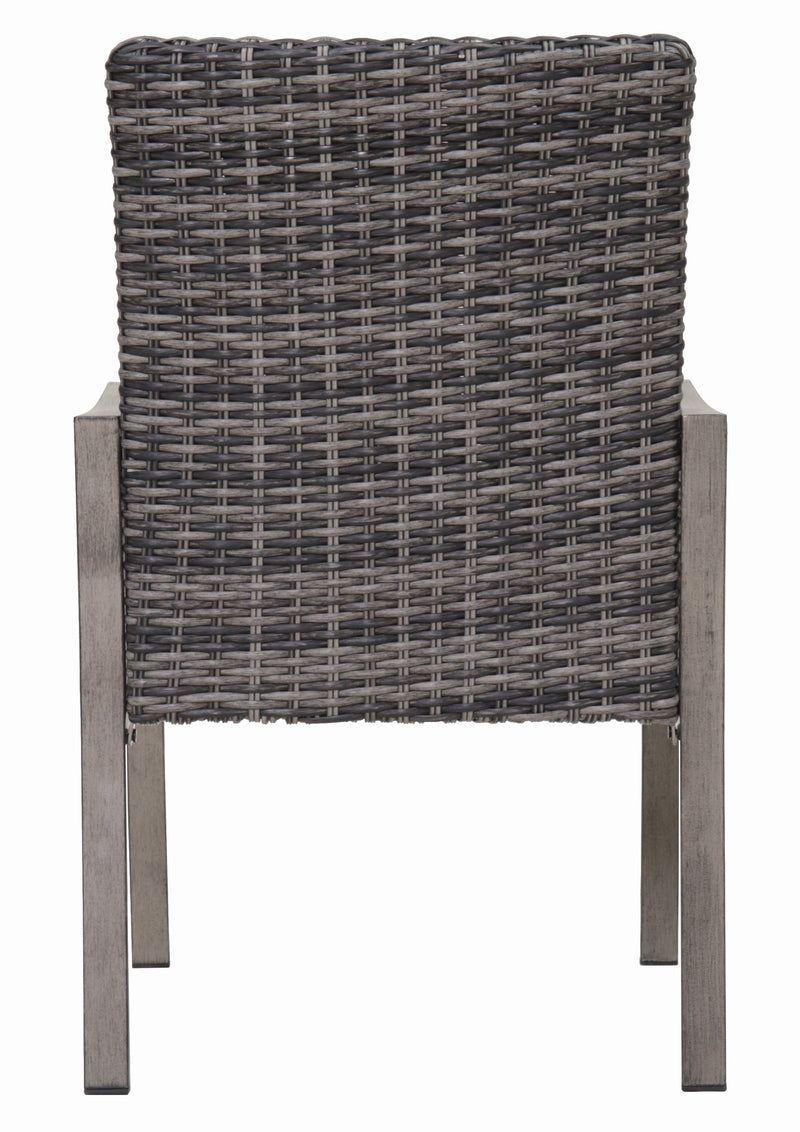 2PC Outdoor Dining Chair with Hand-Painted Frame and Water-Washed Cotton Seat by HouseOfZazla