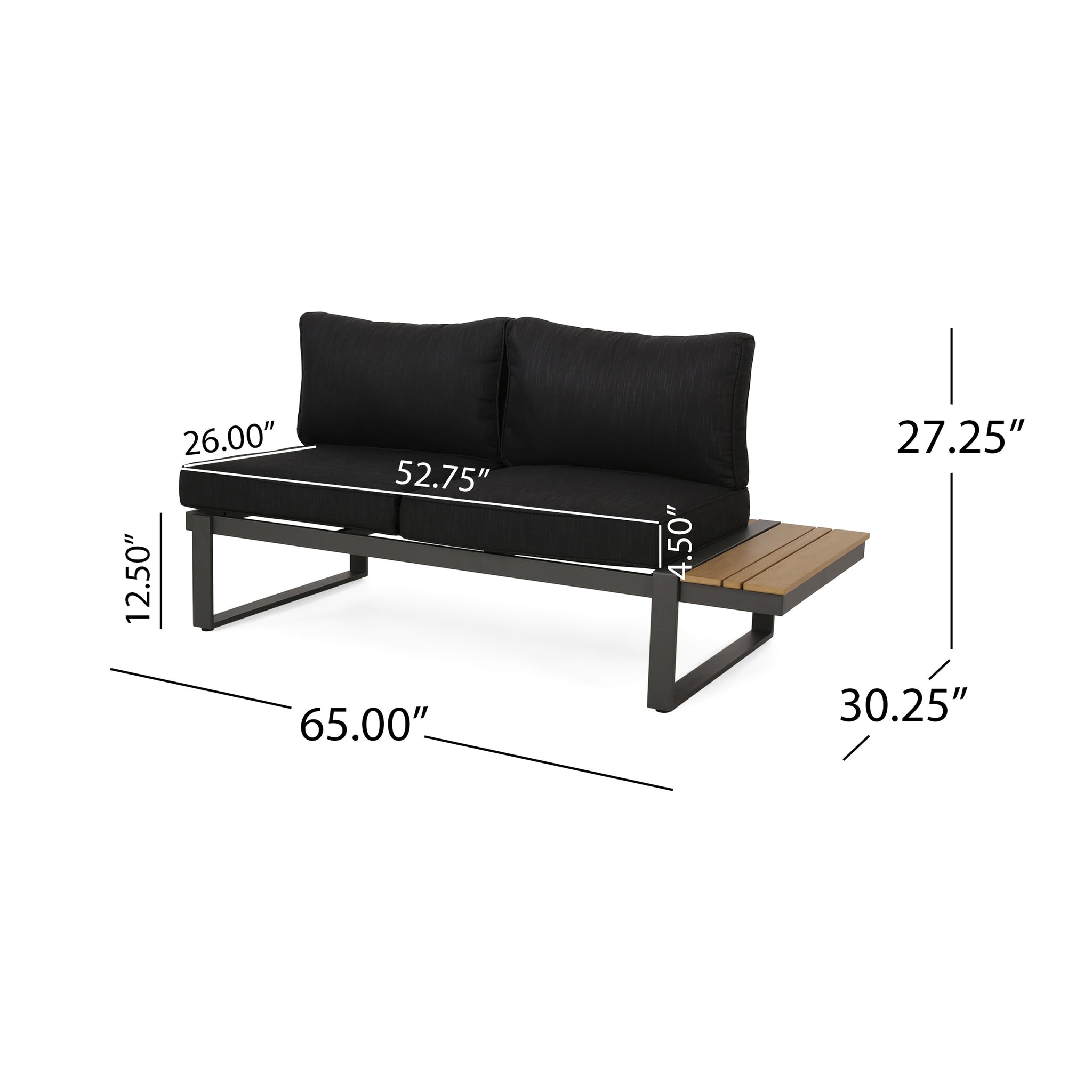 Sterling Right Arm Sofa Seater by HouseOfZazla