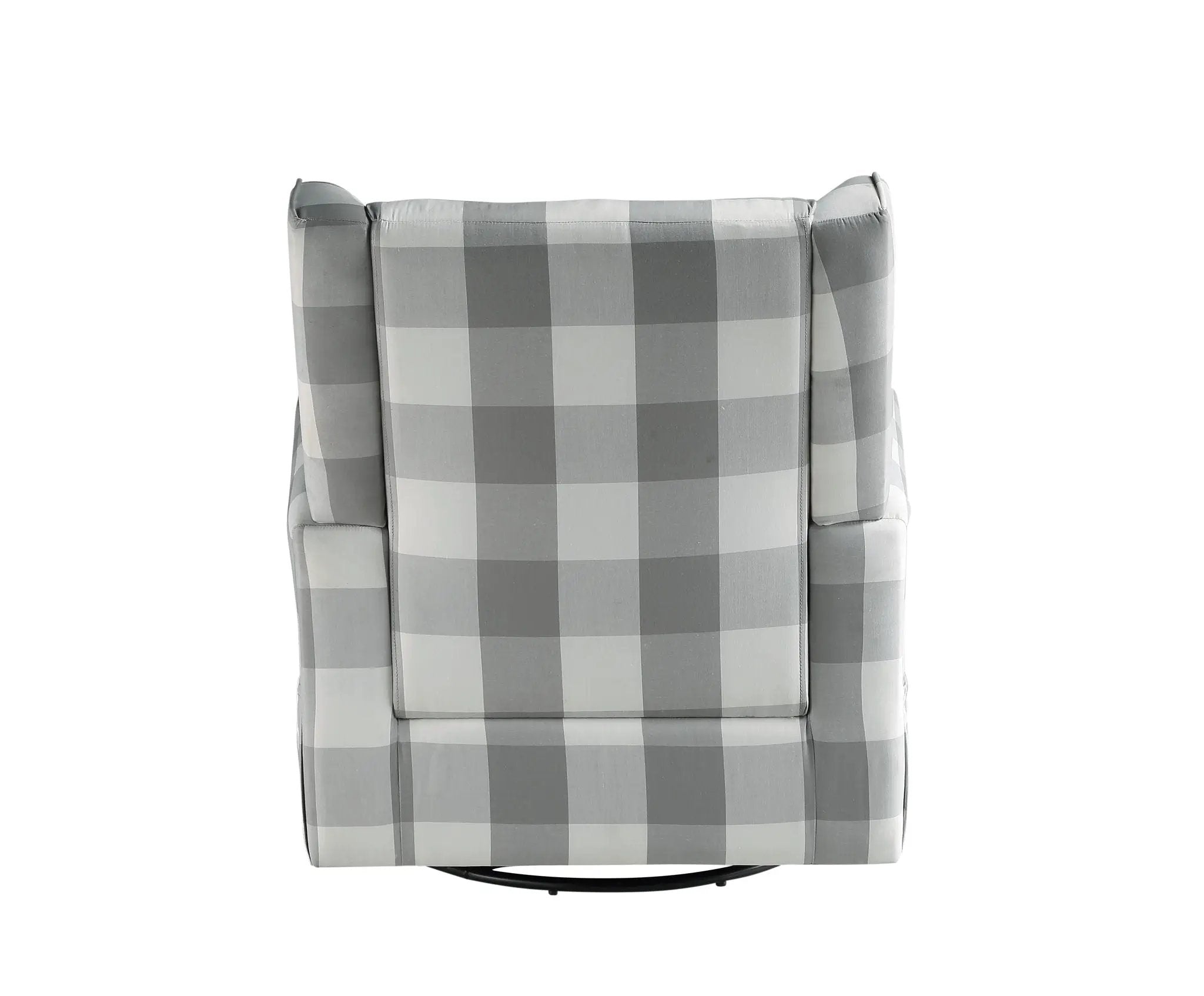Patli Glider Chair With Swivel - Gray / White by HouseOfZazla
