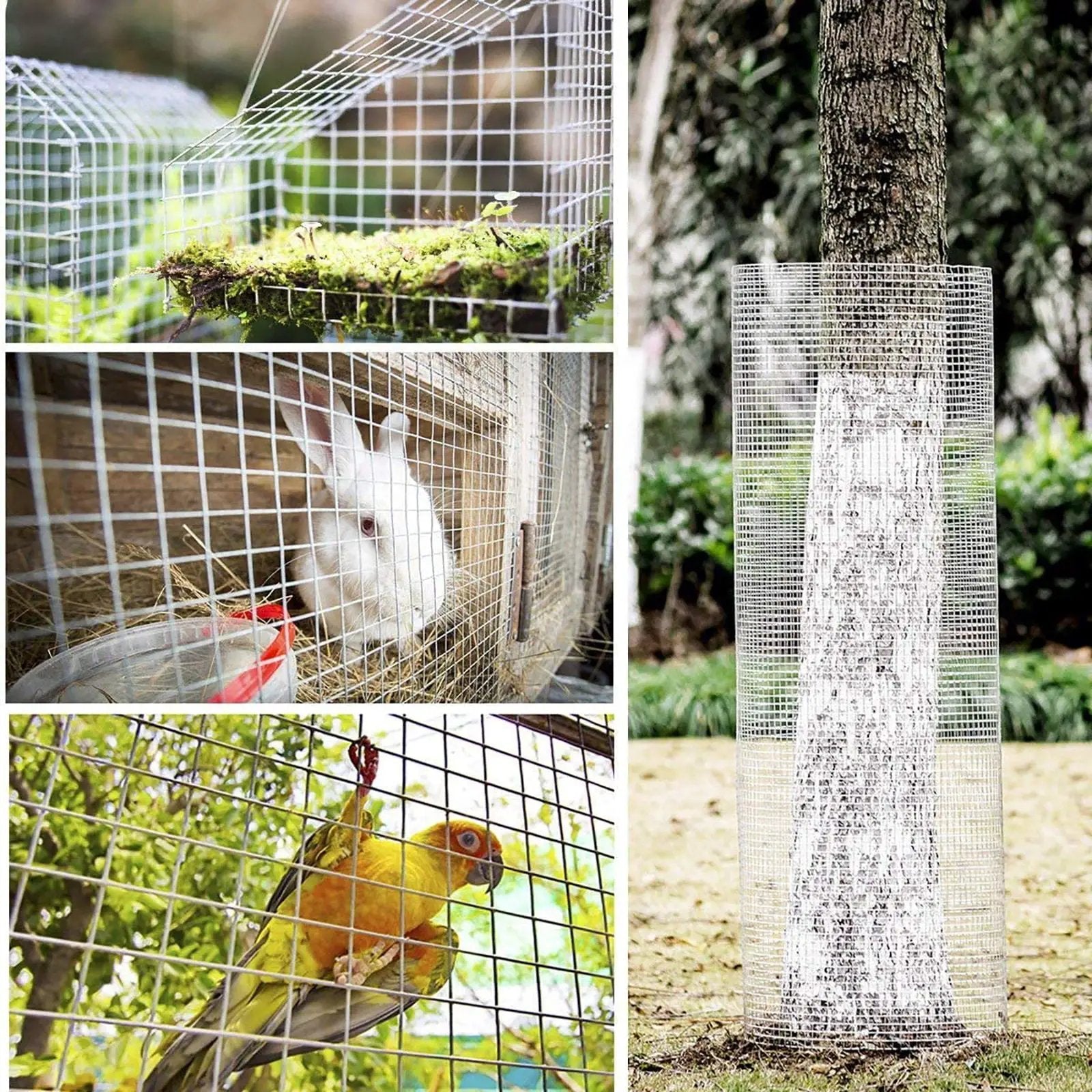Galvanized Hardware Cloth, Metal Wire Fencing Roll For Garden And Animal Protection - Silver by HouseOfZazla