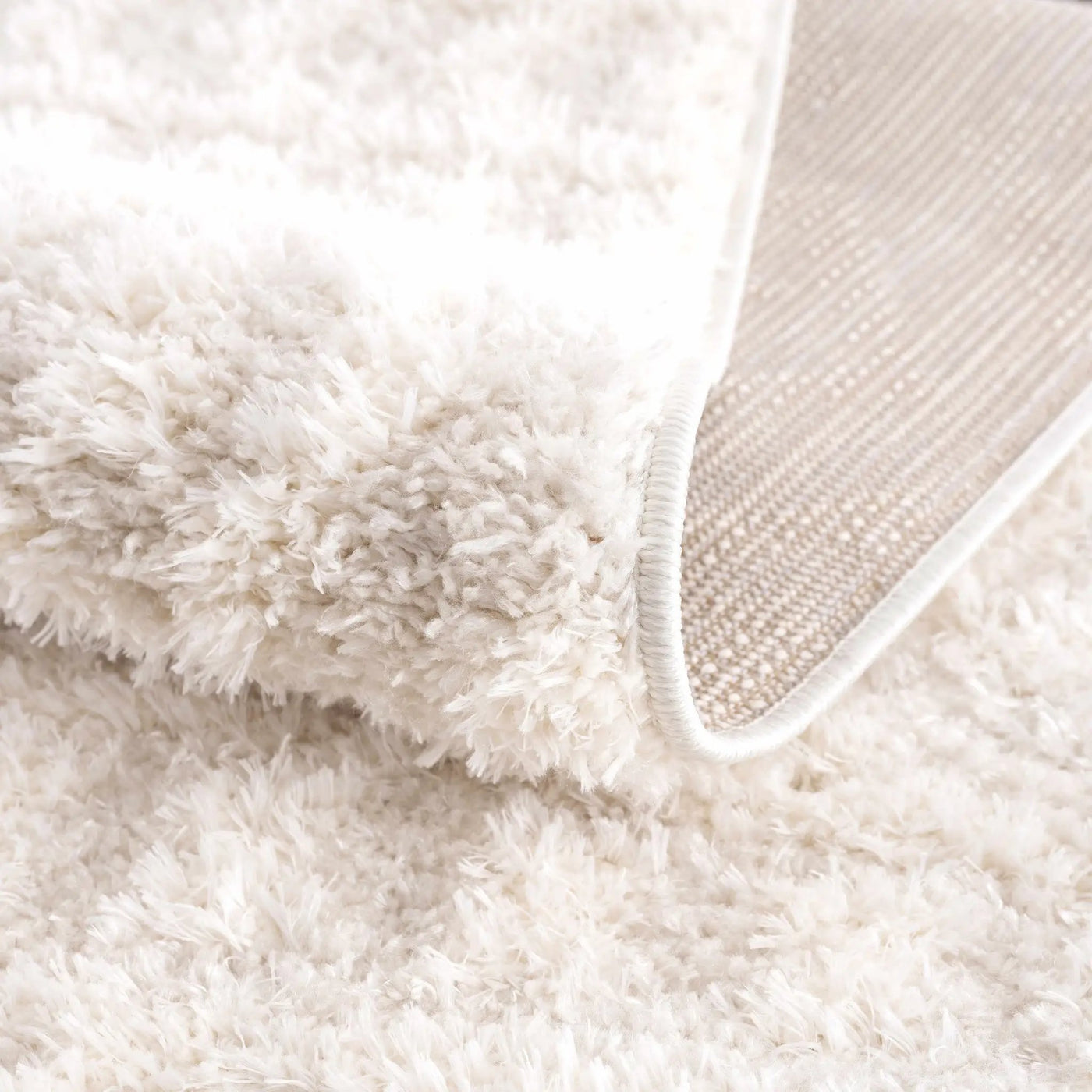 Eivin Cream Diamonds Plush Rug by Boutique Rugs