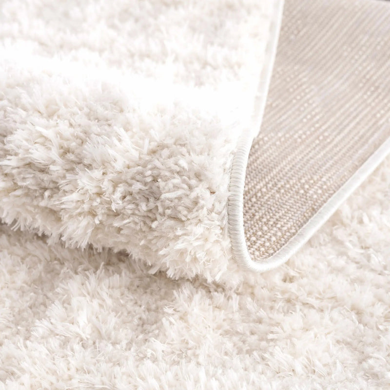 Eivin Cream Diamonds Plush Rug by Boutique Rugs