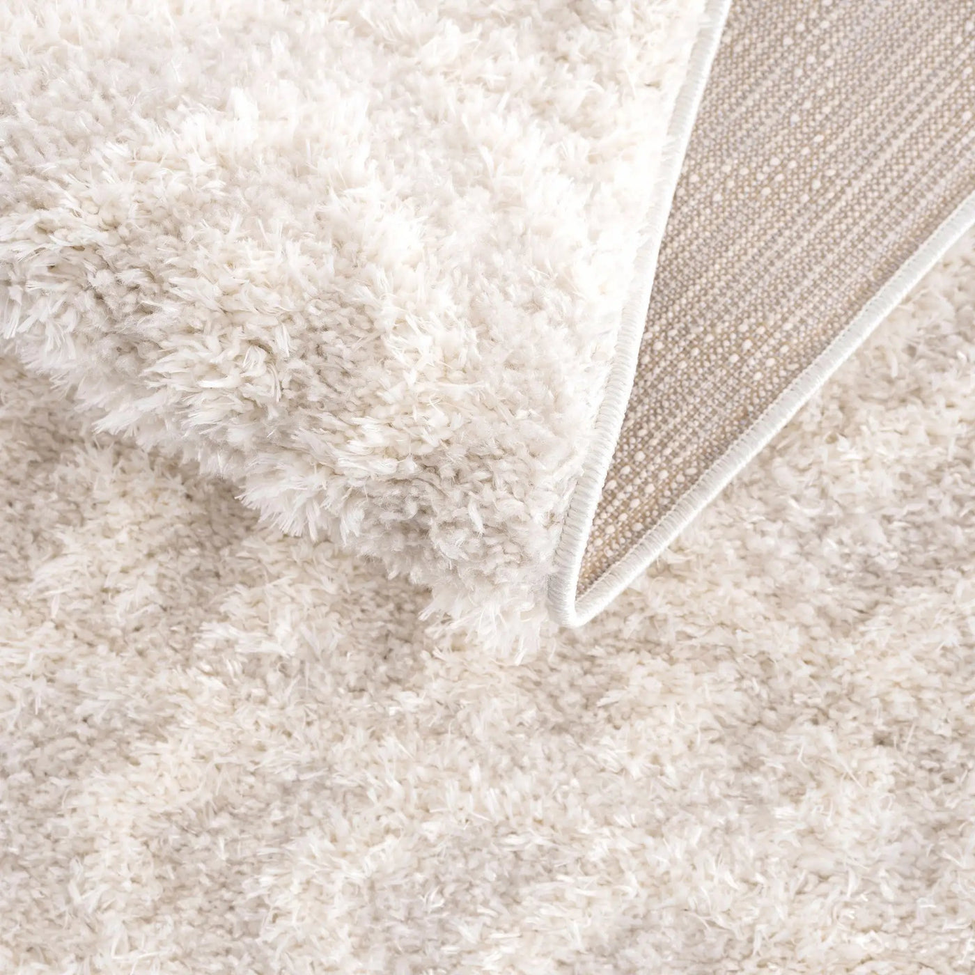 Eivin Cream Diamonds Plush Rug by Boutique Rugs