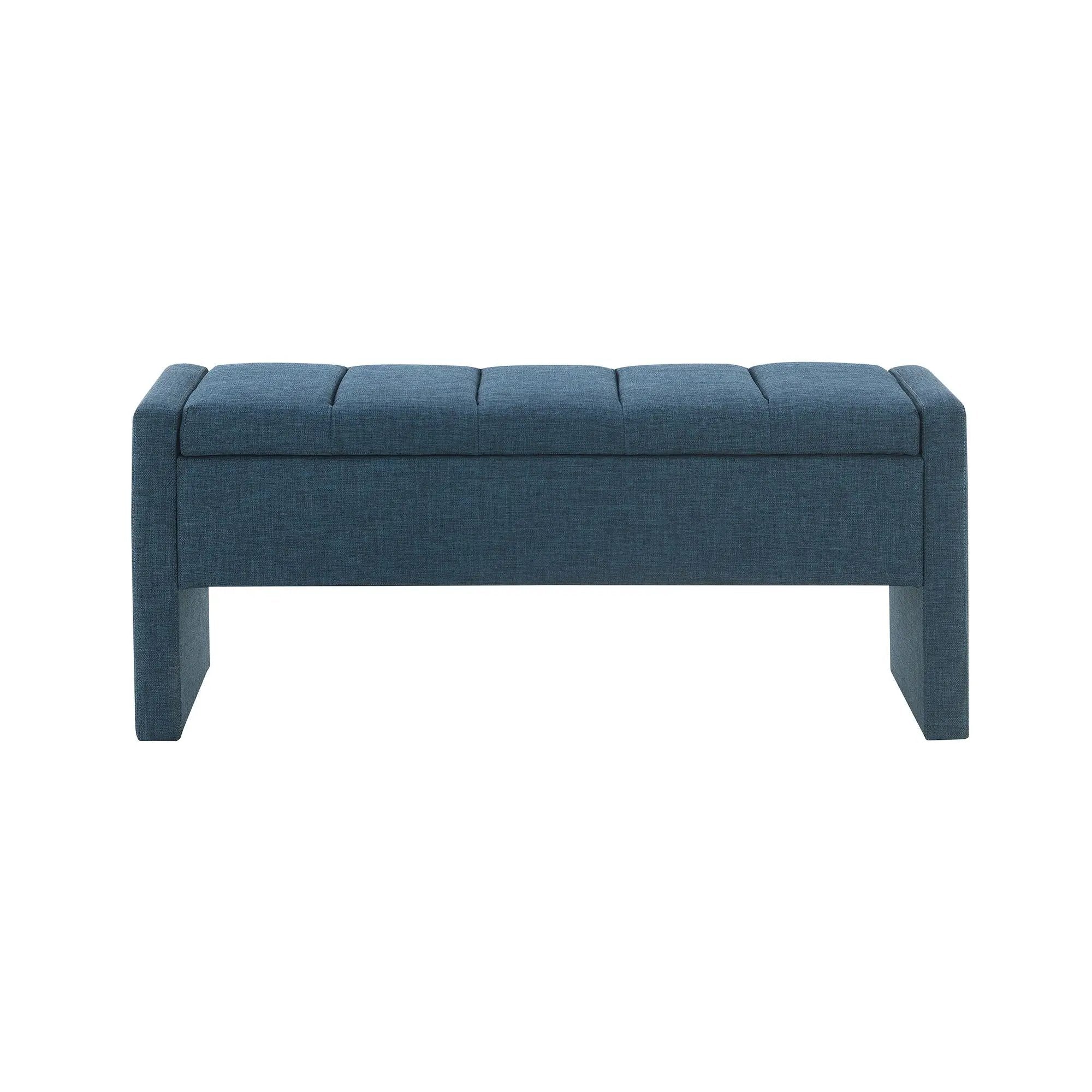 Modern Upholstered Large Bed End Bench With Storage by Unique Piece Furniture