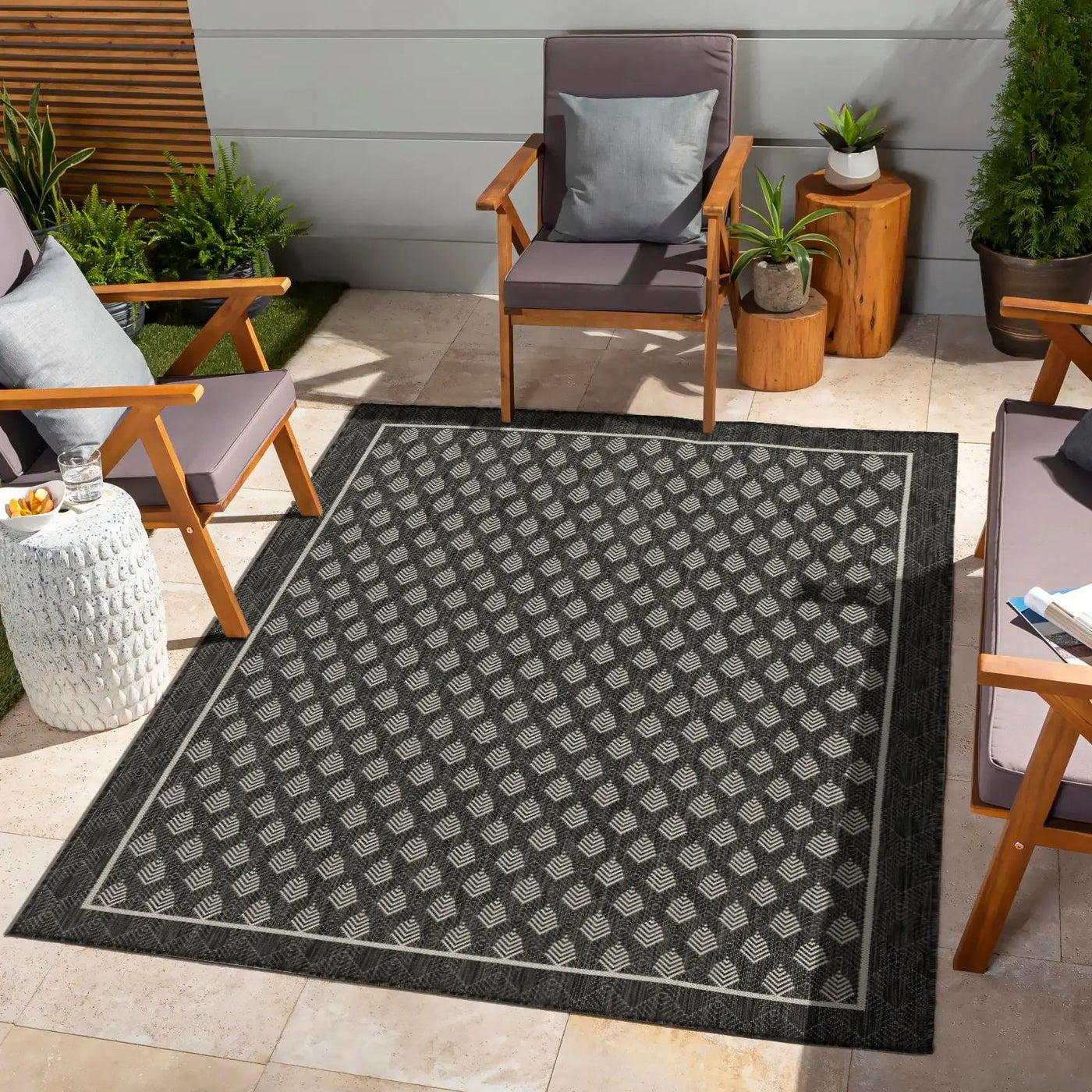 Sunshine - 2'7" X 7'3" Indoor / Outdoor Area Rug Polypropylene by HouseOfZazla