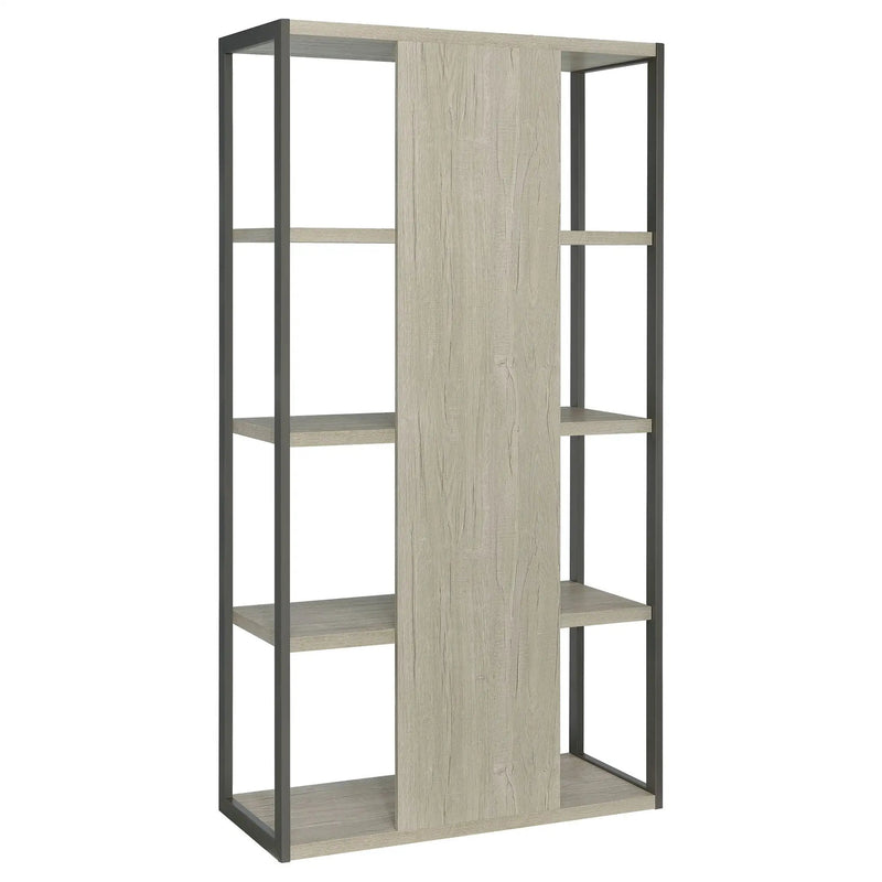 Loomis 72-inch 4-shelf Bookshelf Whitewashed Grey by Unique Piece Furniture