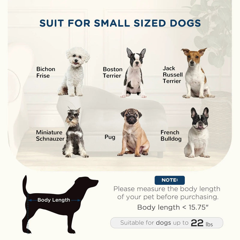 Pet Sofa Dog Sofa for Small Dogs with Storage by HouseOfZazla