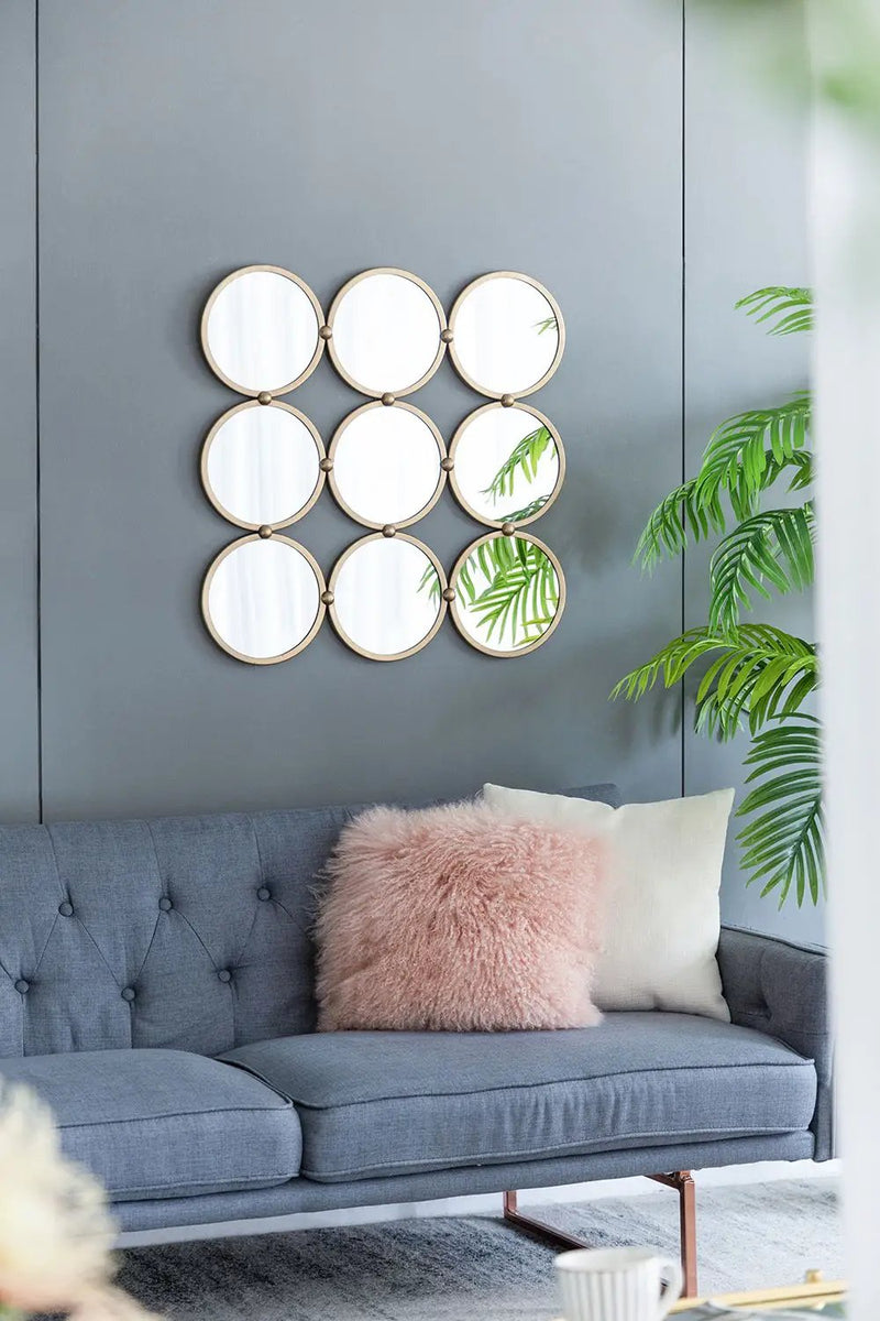 Contemporary Decorative Mirror With Mininalist Style For Bedroom, Liveroom & Entryway - Champagne by Unique Piece Furniture