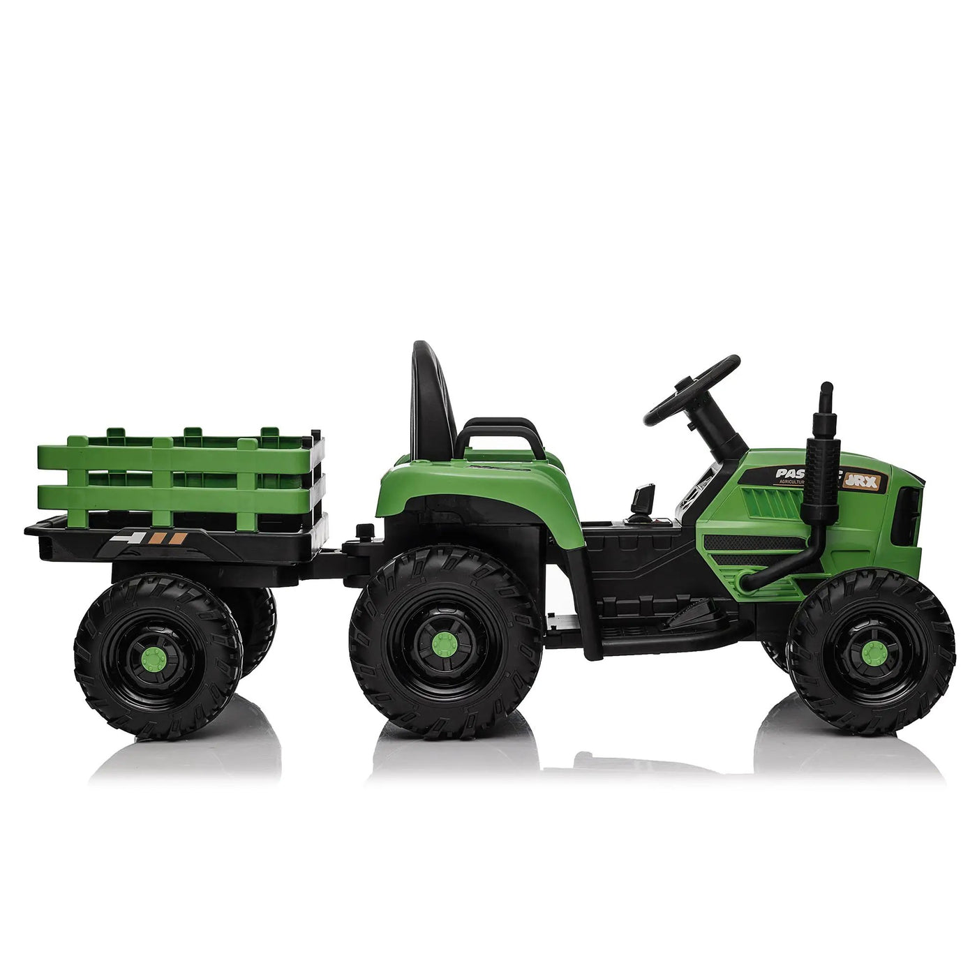 Ride On Tractor with Trailer, 24V Powered Electric Toy for Kids by HouseOfZazla