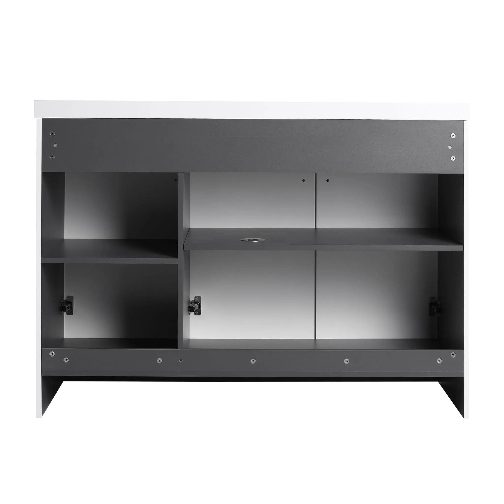 Contemporary Freestanding Bathroom Vanity With Resin Sink & Soft-Close Cabinet Doors by Unique Piece Furniture