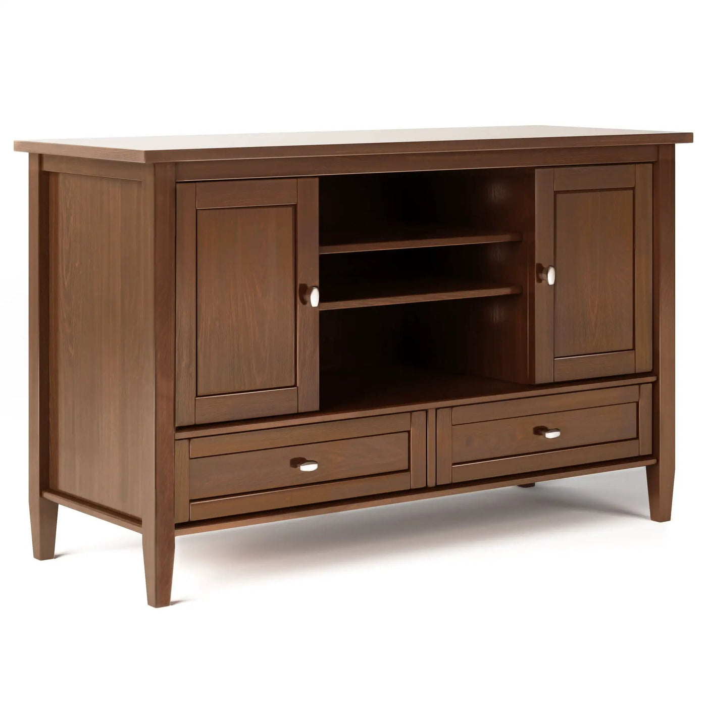 Warm Shaker - Transitional Style TV Media Stand by HouseOfZazla