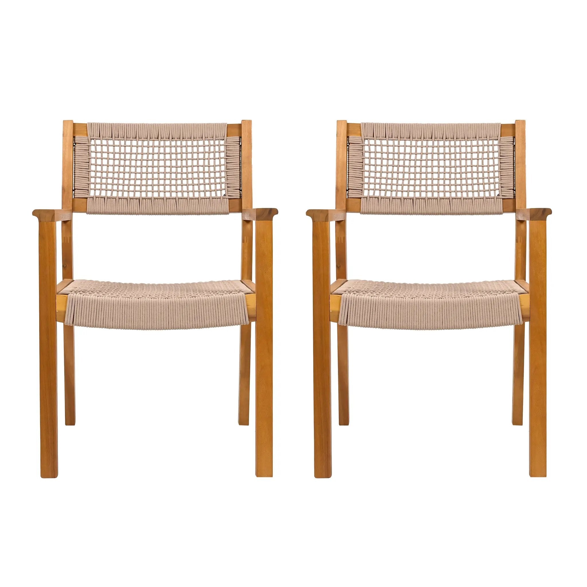 Braided Dining Chair - Set of 2 by HouseOfZazla