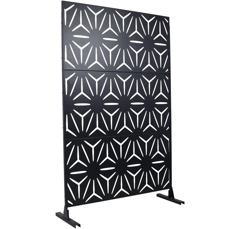 Outdoor & Indoor Metal Privacy Screen, Freestanding Decorative Panels by Unique Piece Furniture