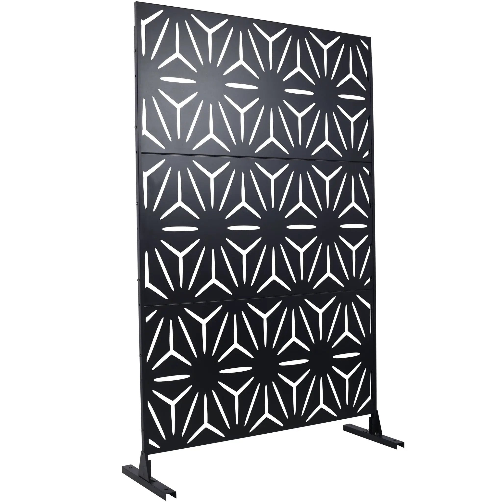 Outdoor & Indoor Metal Privacy Screen, Freestanding Decorative Panels by HouseOfZazla