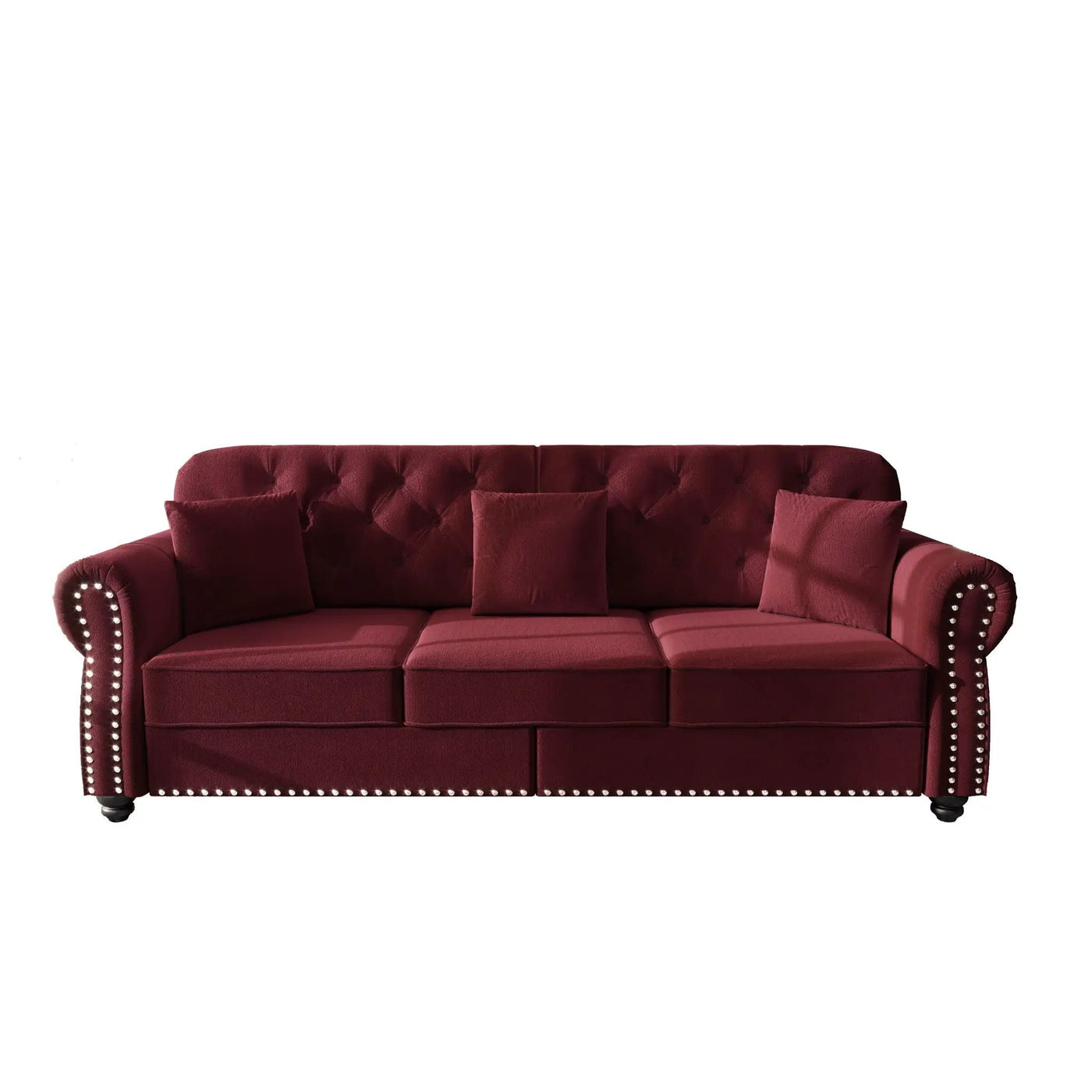 Upholstered 3 Seater Sofa Set With Ottoman by HouseOfZazla