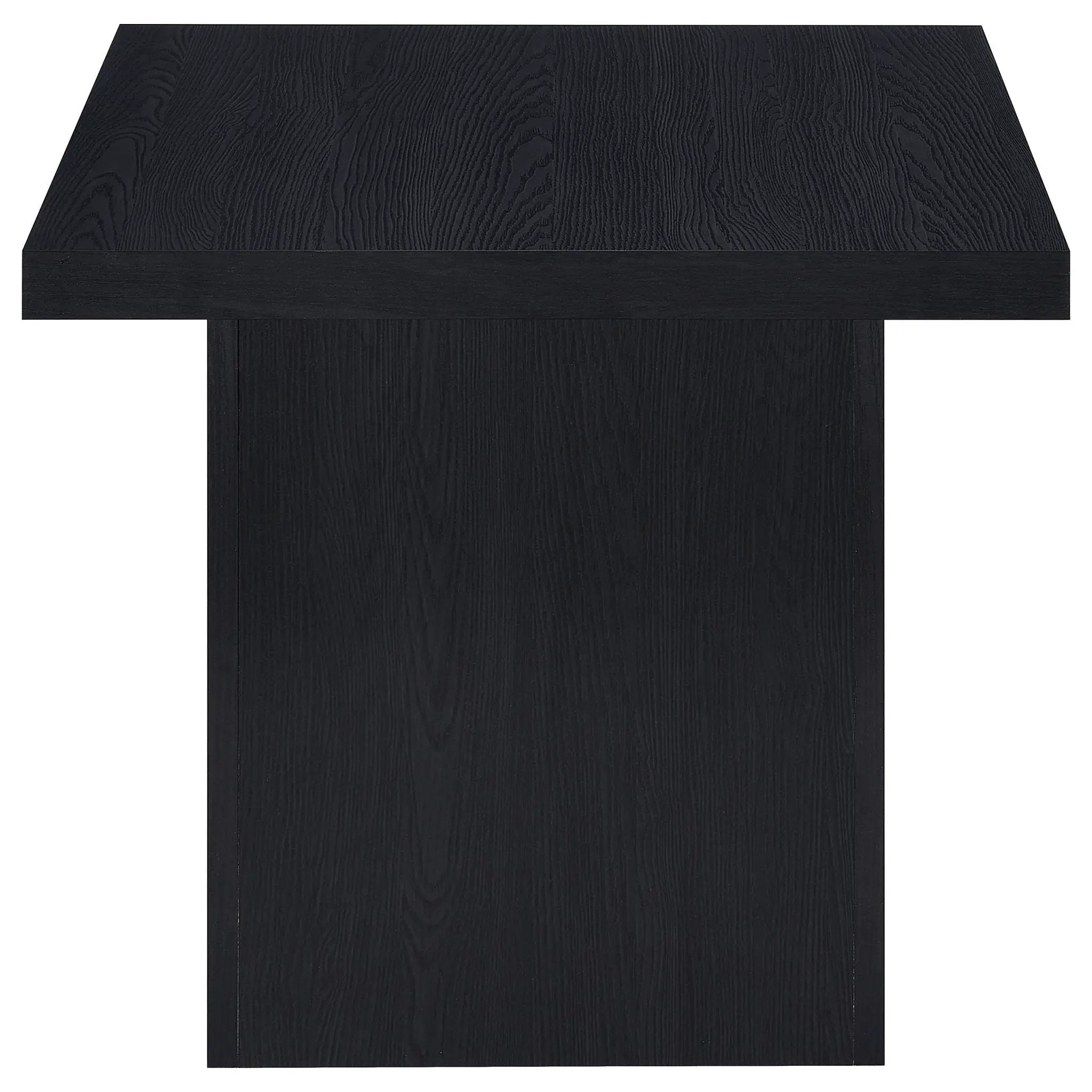 Max 2-piece Rectangular Coffee and End Table Set Black by Unique Piece Furniture
