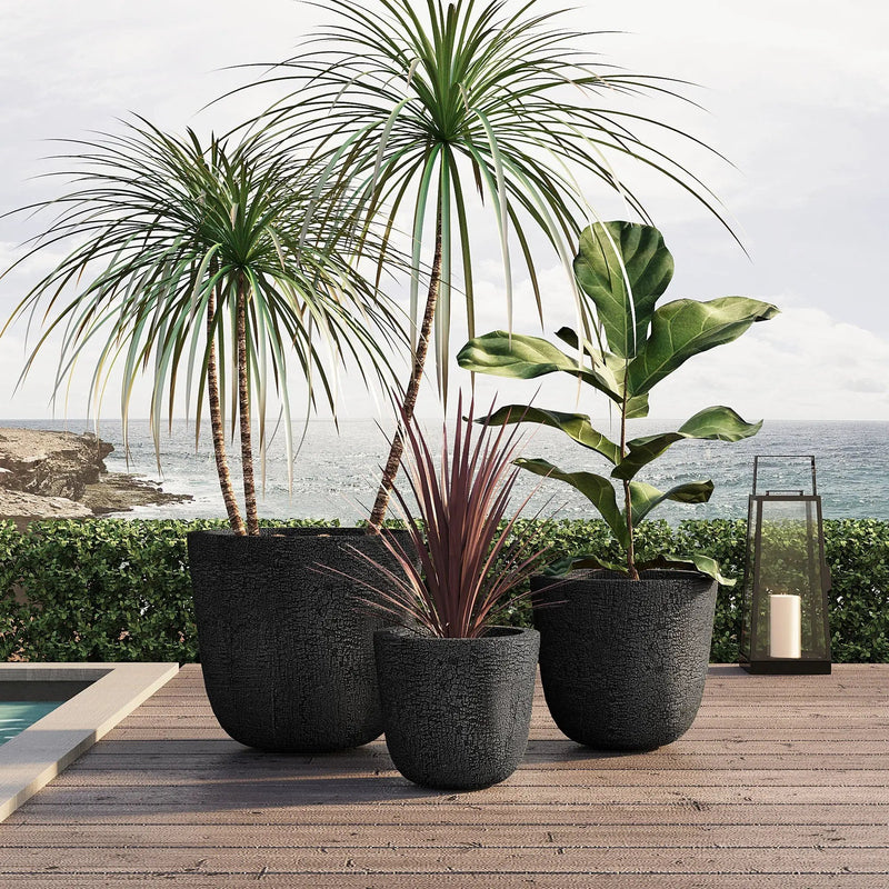 U_STYLE Lightweight MGO Planter Set of 3 by HouseOfZazla