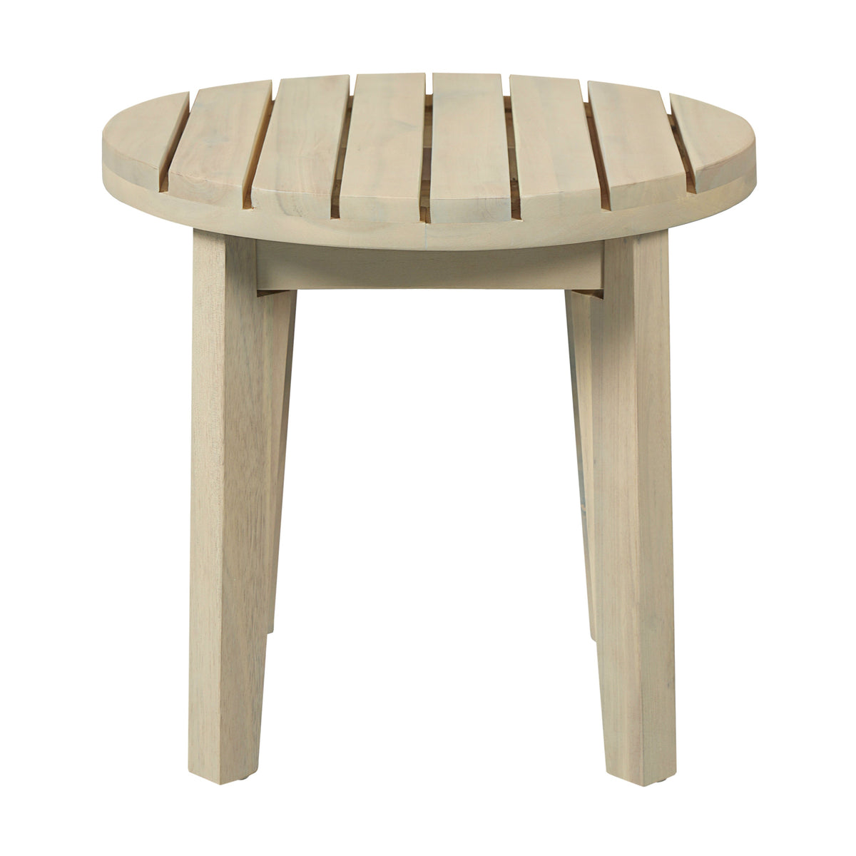 16" Square Acacia Wood Outdoor Side Table with Weather-Resistant Finish, photo 6 of 10