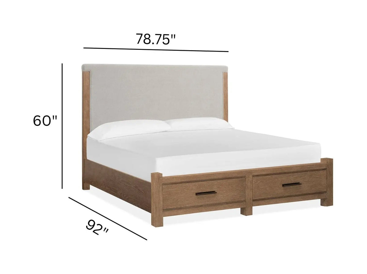 Plum Creek - Upholstered Panel Storage Bed, photo 18 of 18