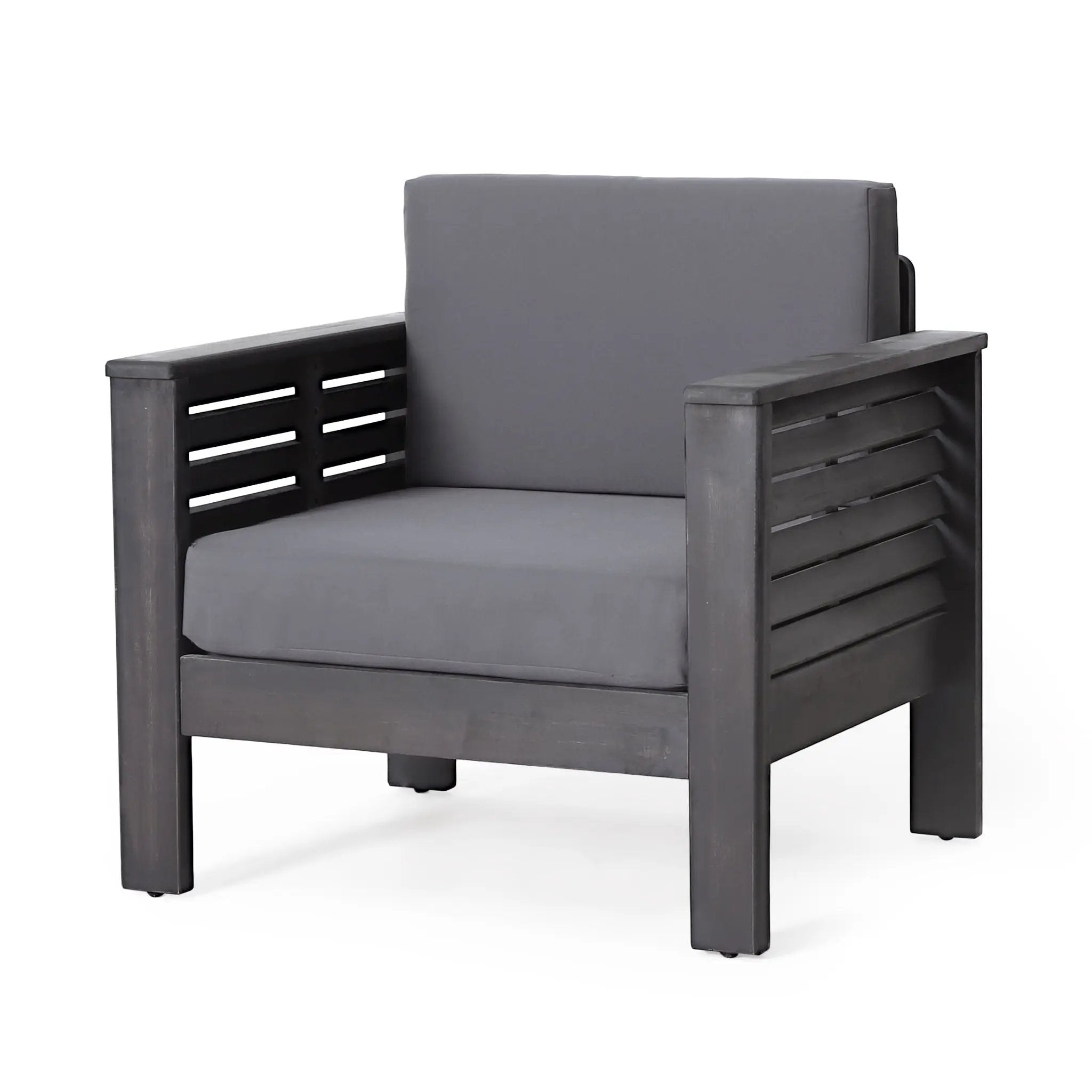 Slat Design Club Chairs With Cushions by HouseOfZazla