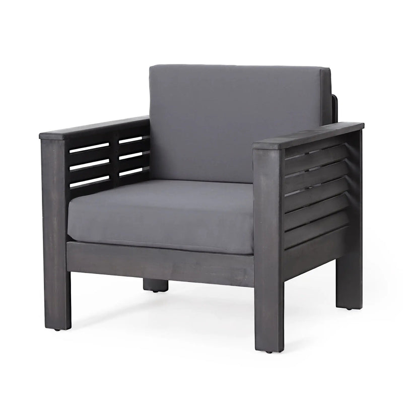 Slat Design Club Chairs With Cushions by HouseOfZazla