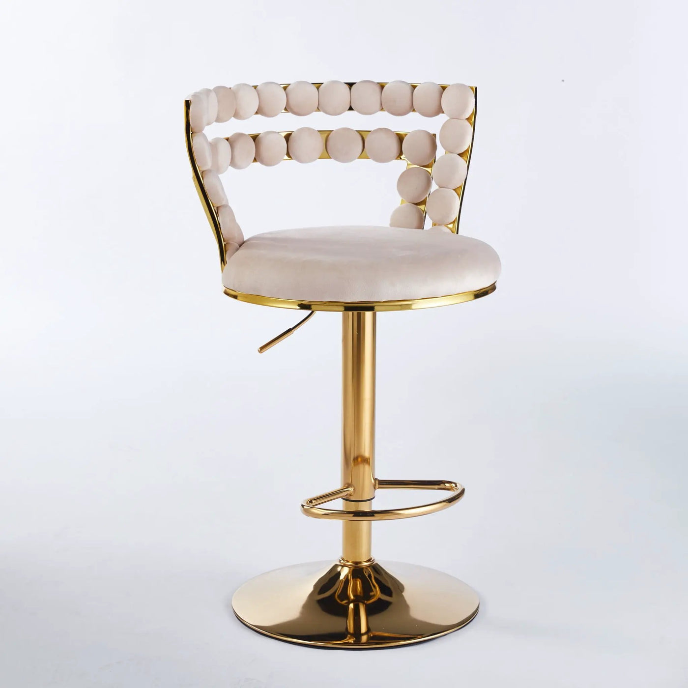 Modern Bar Chair With Iron Tube Legs, Soft Cushions And Comfortable Backrest (Set of 2) by HouseOfZazla