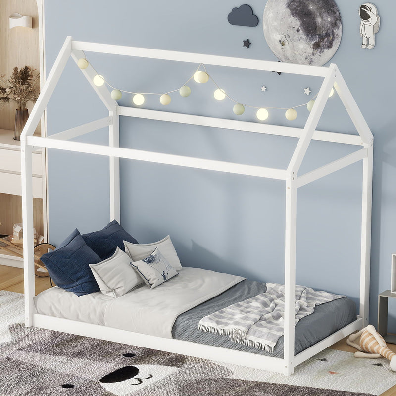 Wooden House Shaped Bed by HouseOfZazla