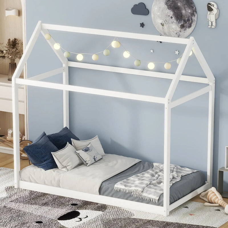 Wooden House Shaped Bed by Unique Piece Furniture
