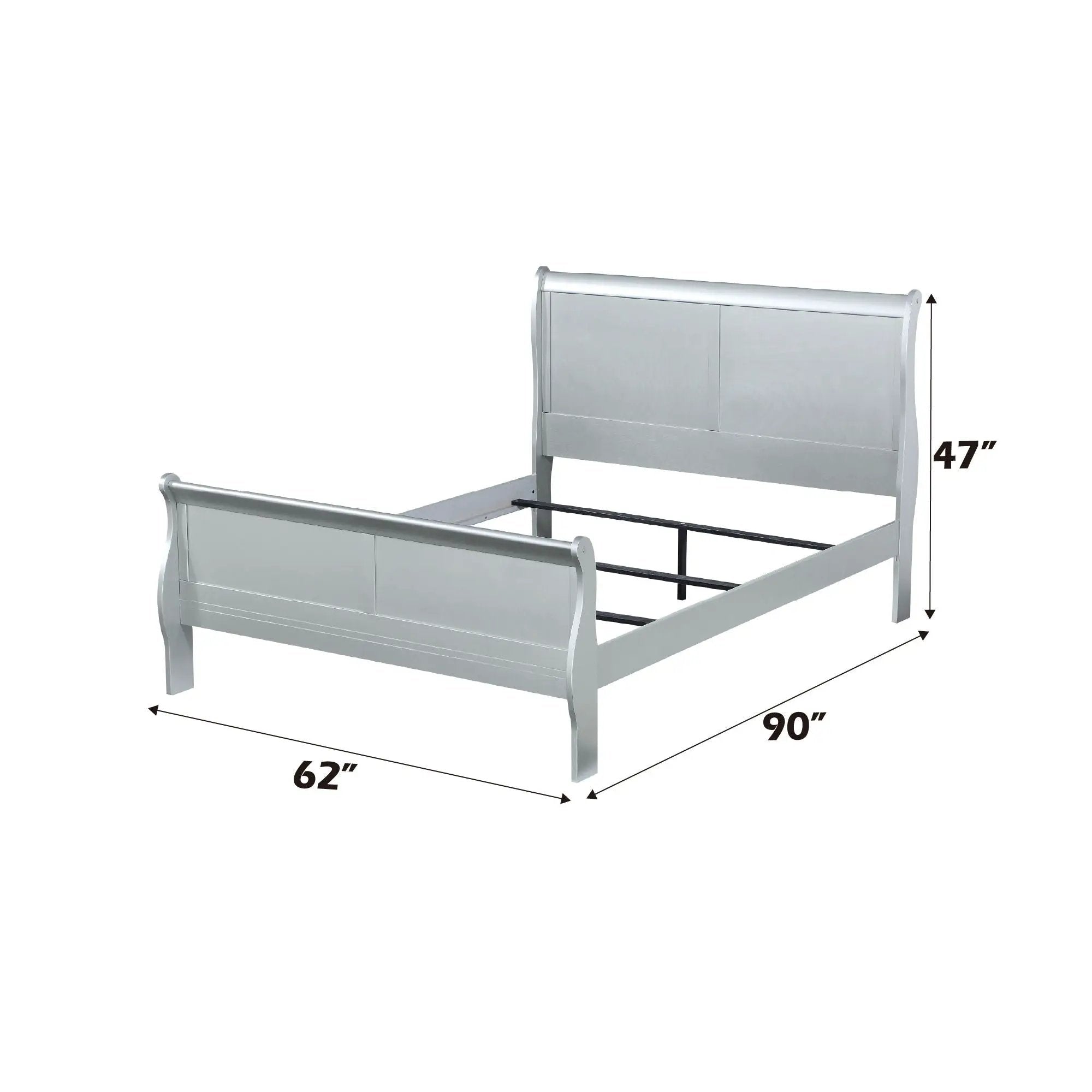Louis Philippe Sleigh Style Bed by HouseOfZazla