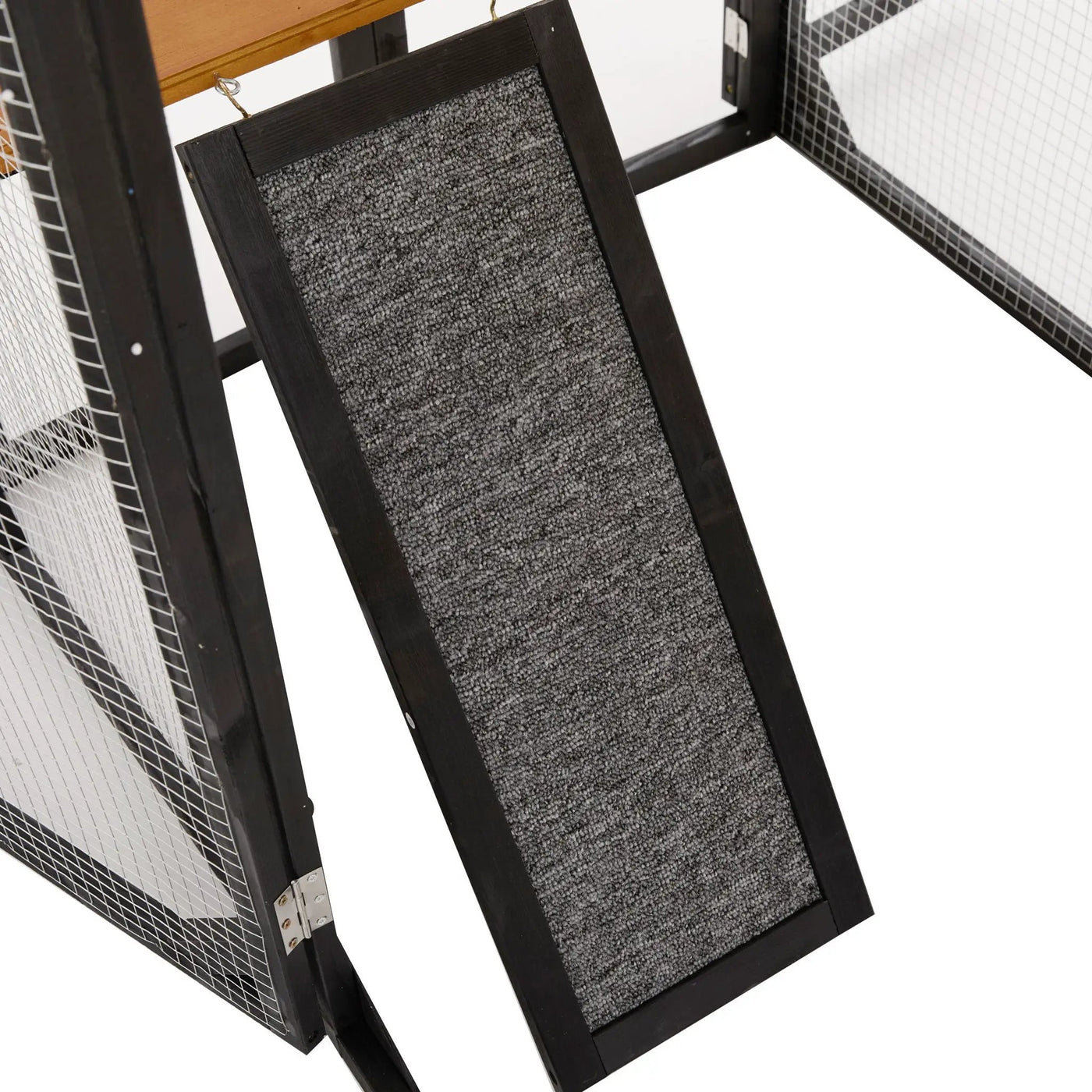 Outdoor Cat Enclosure With Sleeping Houses, Jumping Platforms, Scratching Post by HouseOfZazla