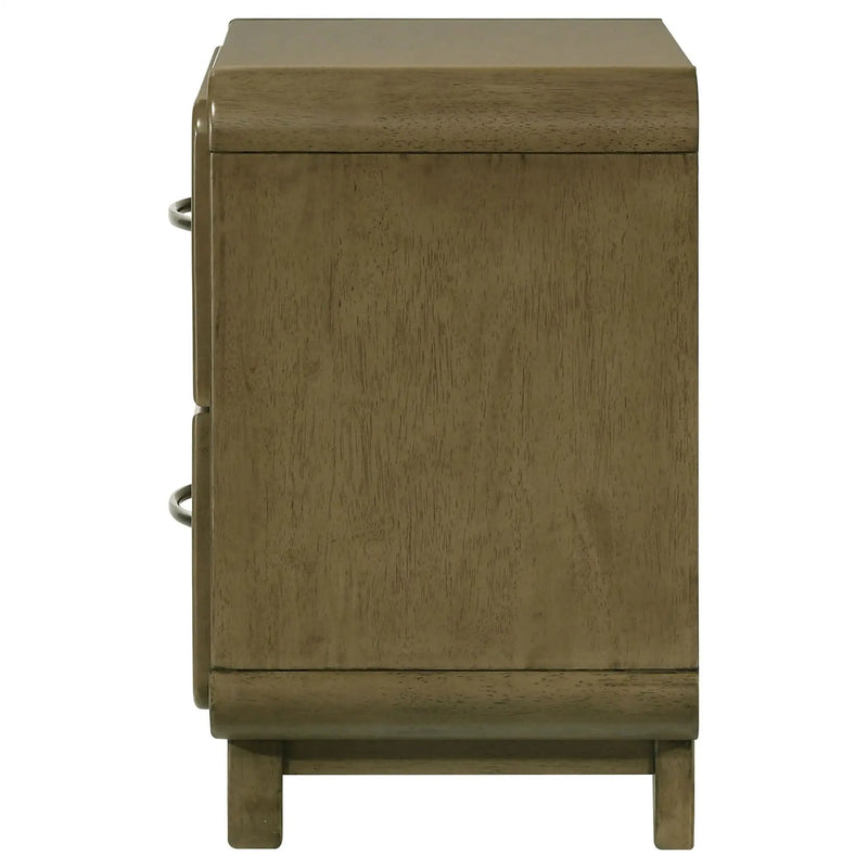 Amsbury 2-drawer Nightstand Bedside Table Nutmeg by Unique Piece Furniture