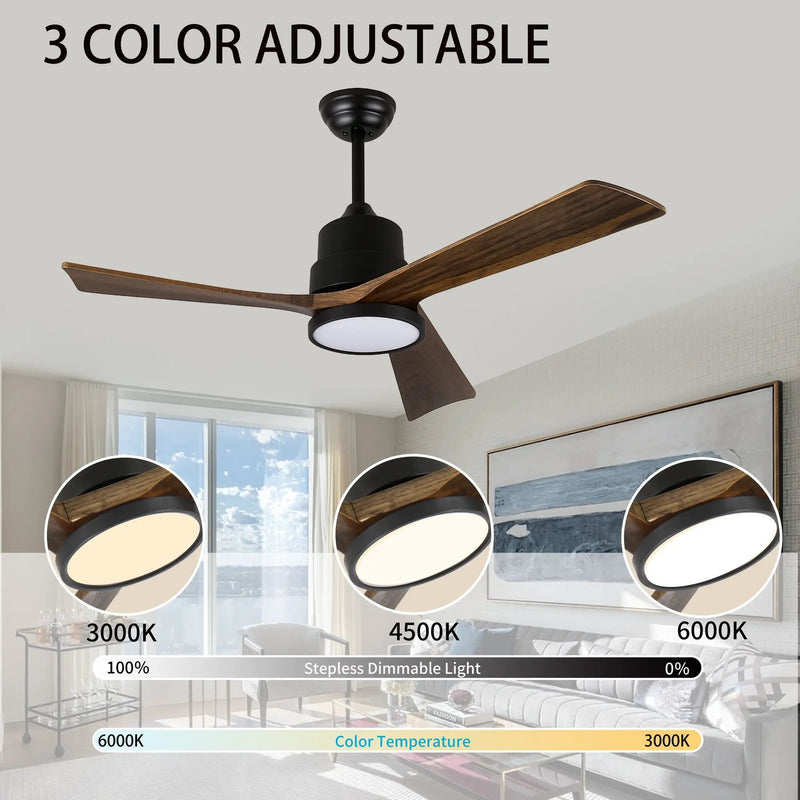 42-Inch Ceiling Fan with Light for Bedroom by HouseOfZazla