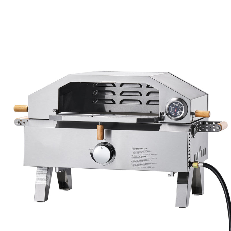 Outdoor Pizza Oven, 13 in Gas Fired Pizza-Maker by HouseOfZazla