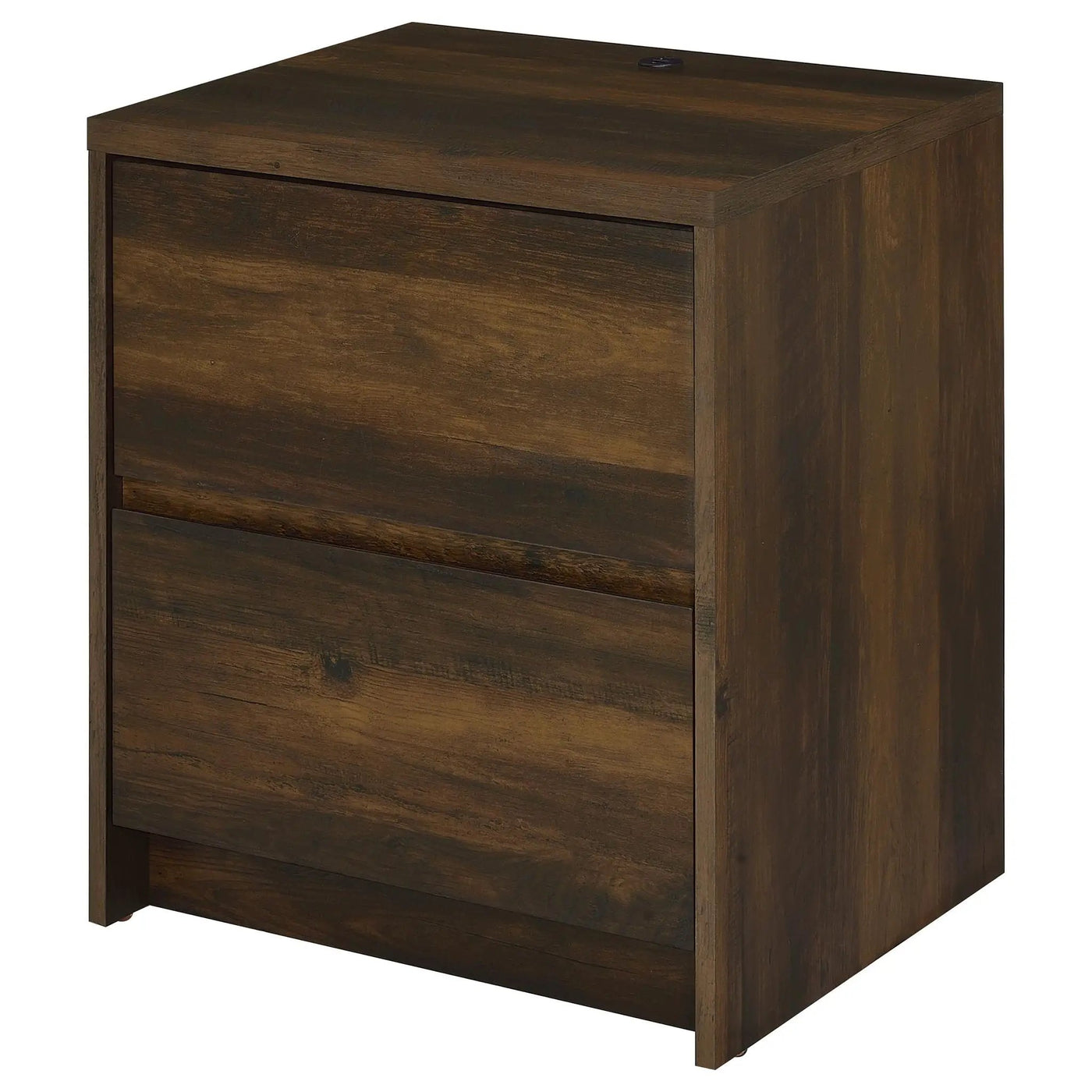 Geary - 2 Drawer Nightstand With LED Lights And USB Charging Ports by HouseOfZazla