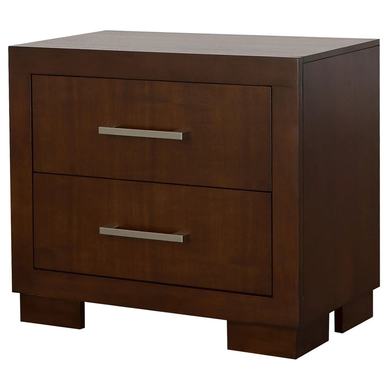 Jessica 2-drawer Nightstand Cappuccino by Unique Piece Furniture