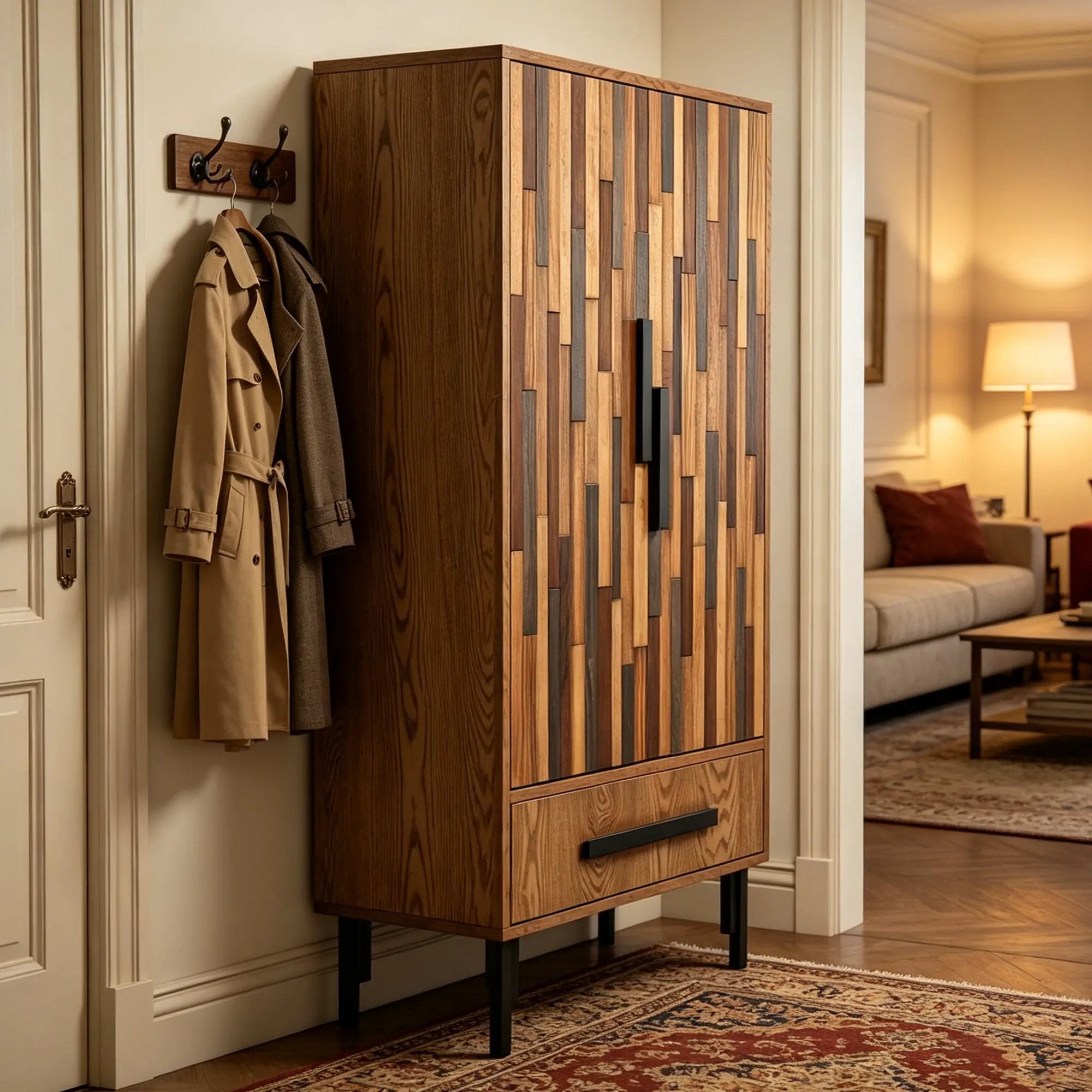 60" Tall Storage Cabinet with Drawer by HouseOfZazla