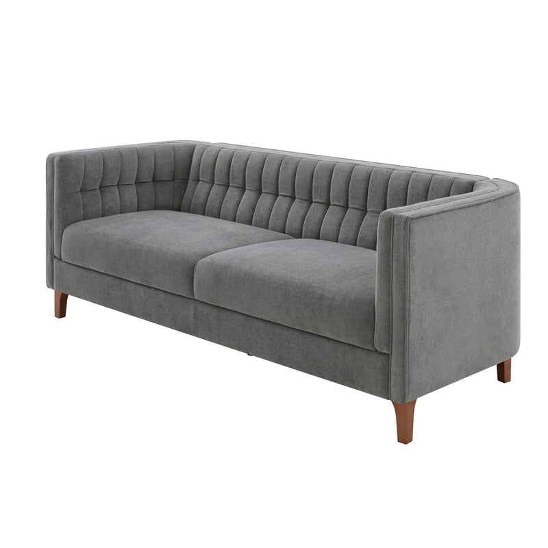 Modern 3 Seater Sofa Upholstered Couch with Curved Armrests by HouseOfZazla