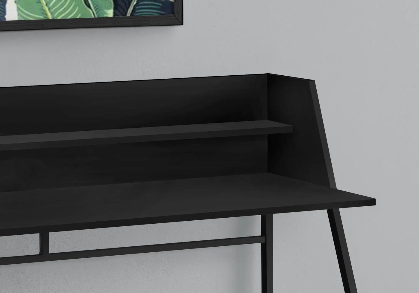 Computer Desk for Home Office Laptop with Storage Shelves, Contemporary & Modern by HouseOfZazla