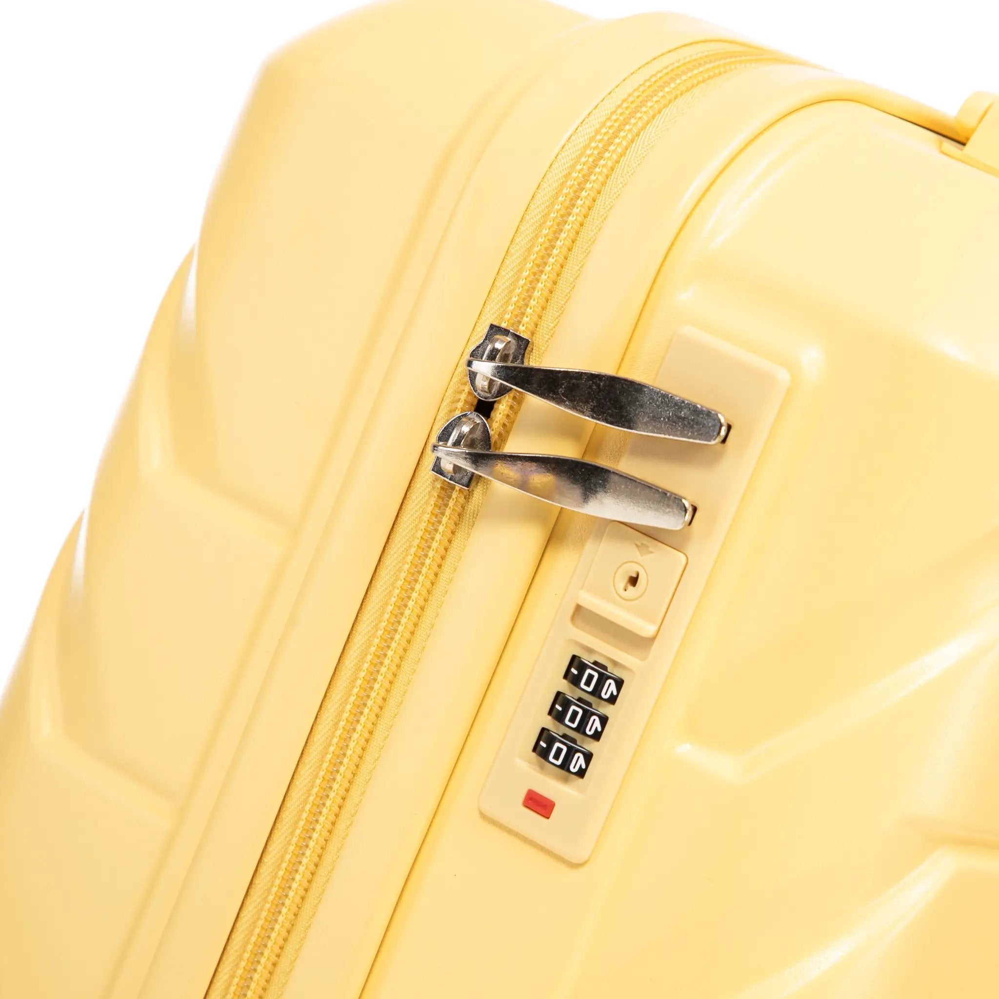 20 Inch ABS Hard Shell Travel Checked Luggage - Yellow by HouseOfZazla