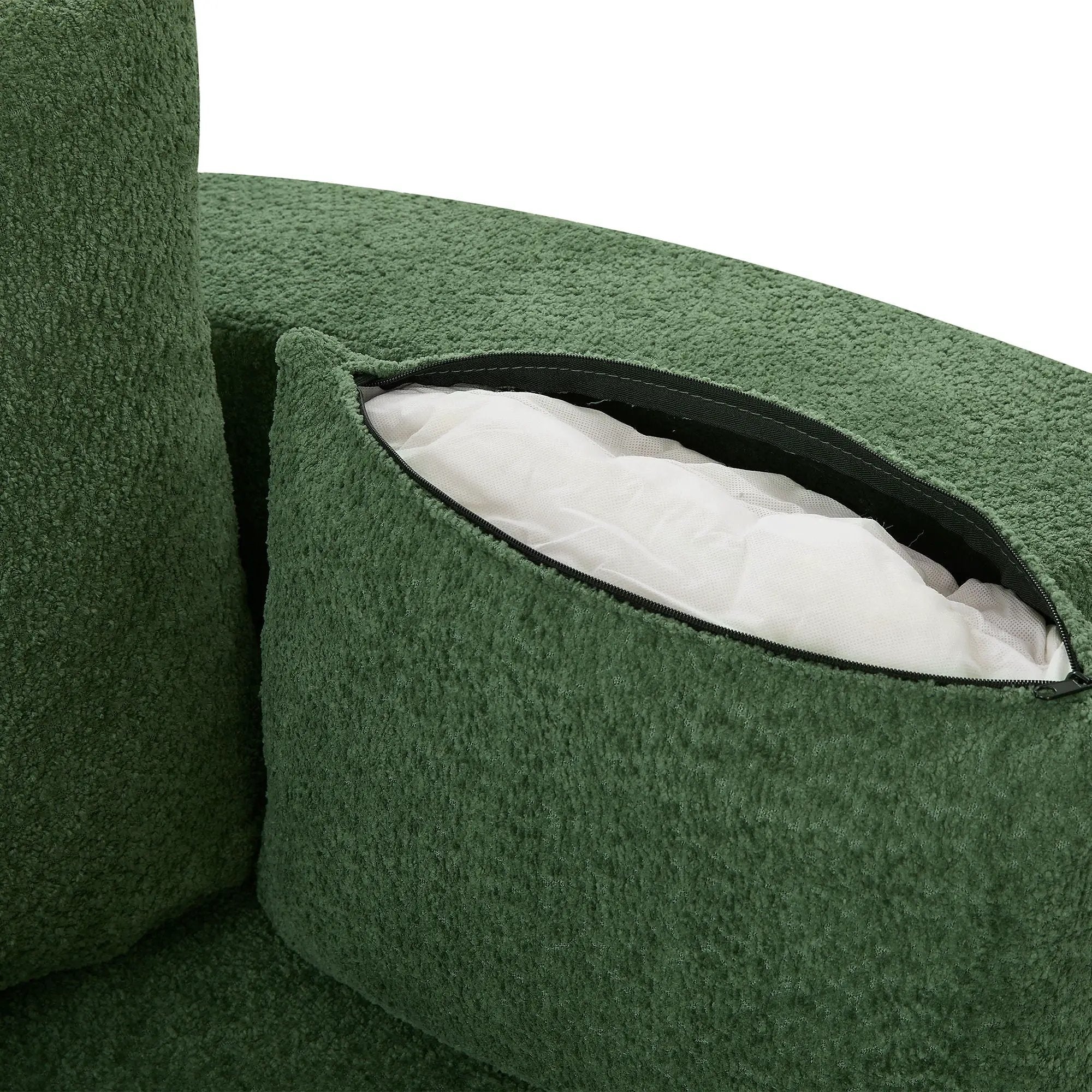 360° Swivel Accent Barrel Chair With 3 Removable Pillows For Living Room by HouseOfZazla