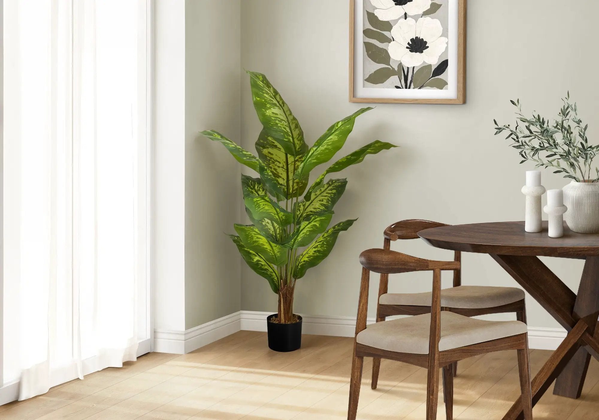 47" Tall Artificial Evergreen Tree with Real Touch Leaves by HouseOfZazla