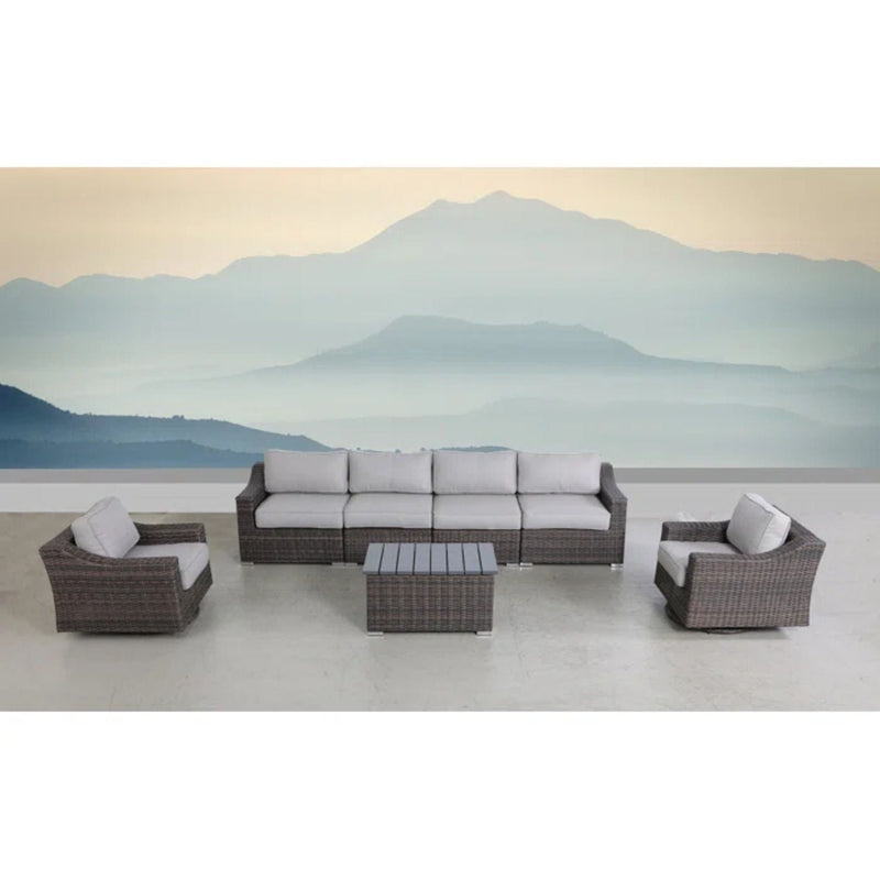 Stylish Sofa Seating Group With Cushions Perfect For Outdoor Gatherings by HouseOfZazla