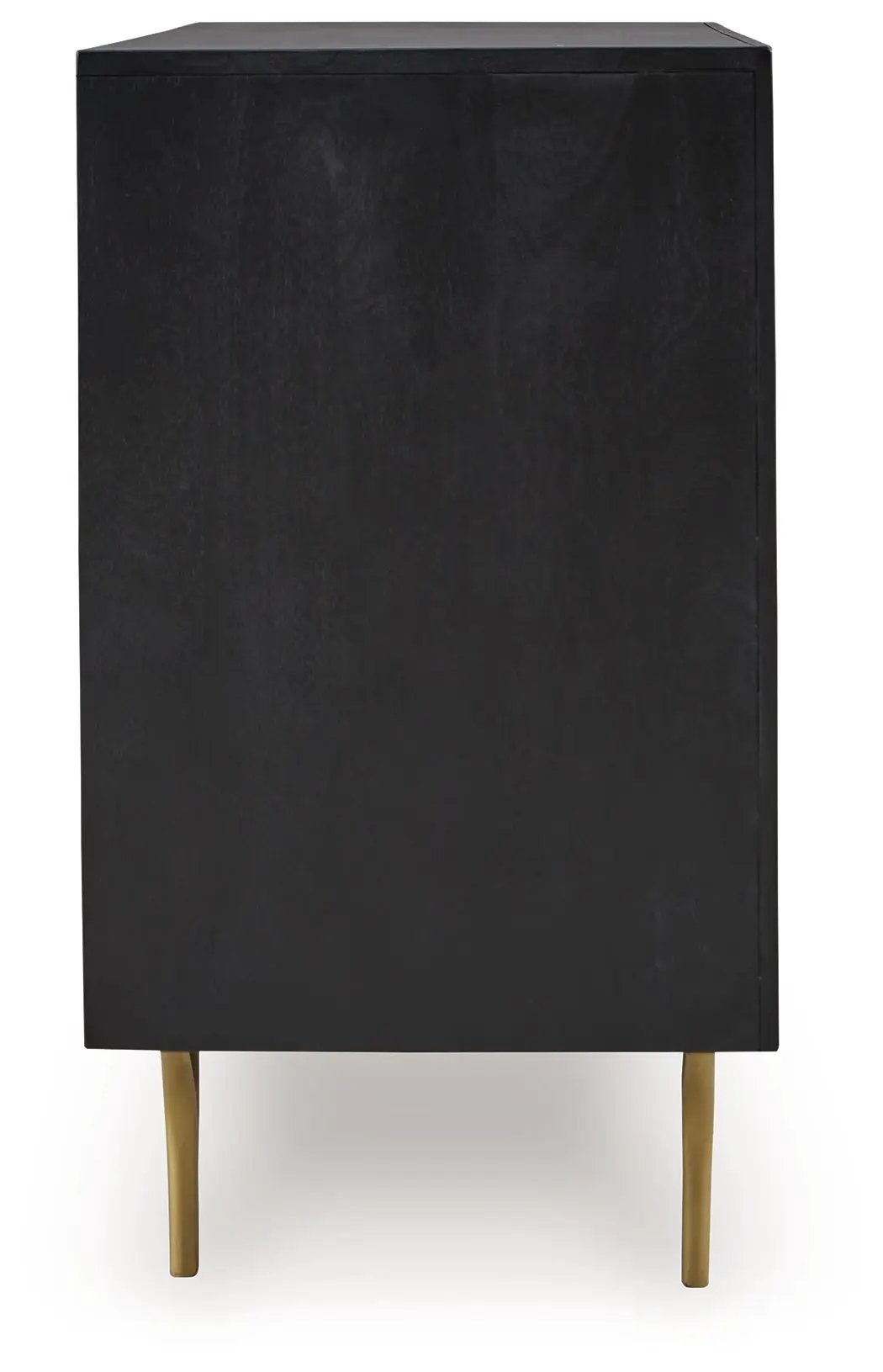 Tayner - Accent Cabinet - Black / Gold Finish by Unique Piece Furniture