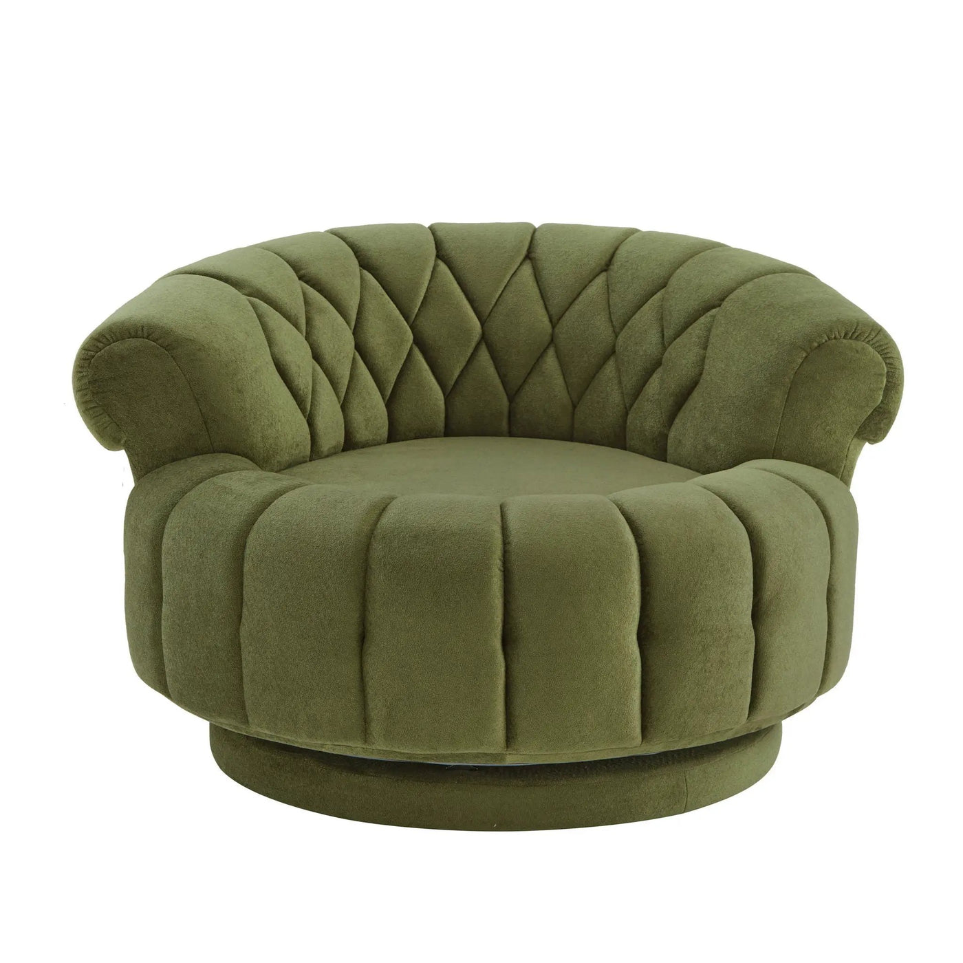 Round Swivel Accent Chair With Rotation by HouseOfZazla