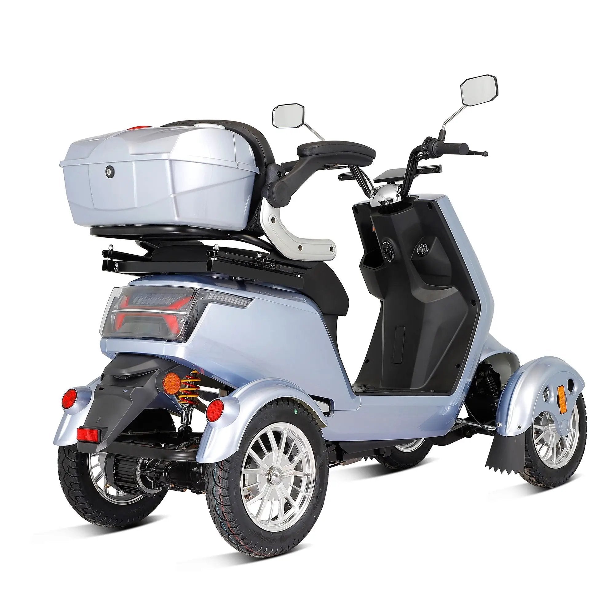 Electric Mobility Scooter With Big Size, High Power - Silver by HouseOfZazla