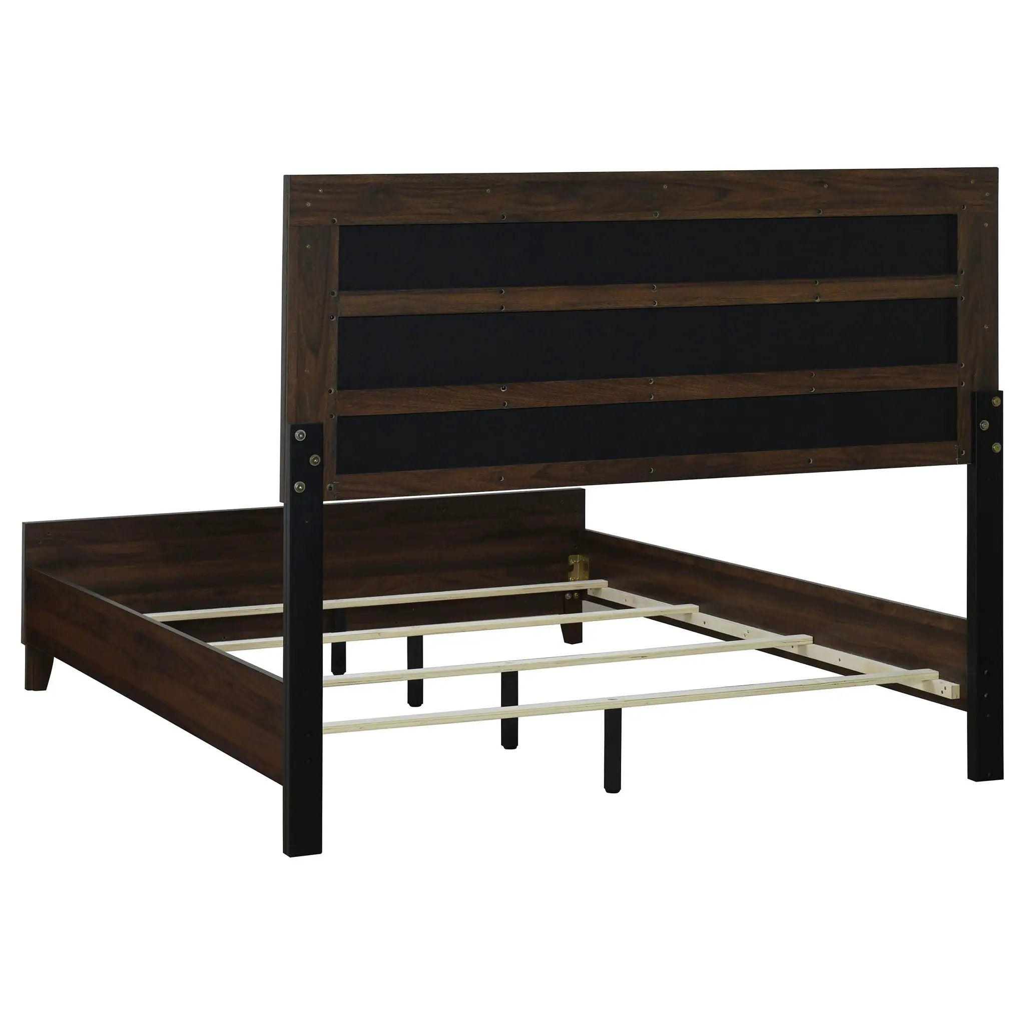 Welsley 50-inch Upholstered Queen Bed Walnut by Unique Piece Furniture